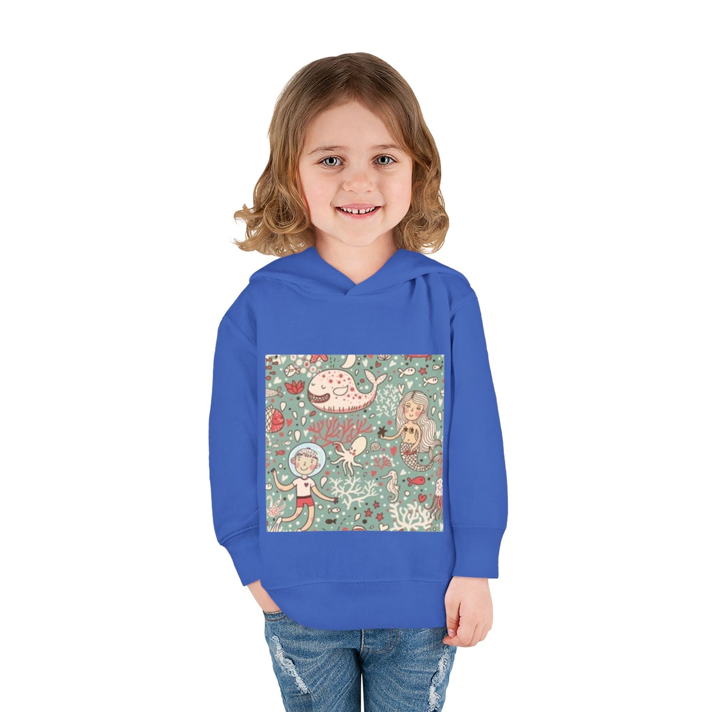 Whimsical Ocean Adventure Toddler Hoodie