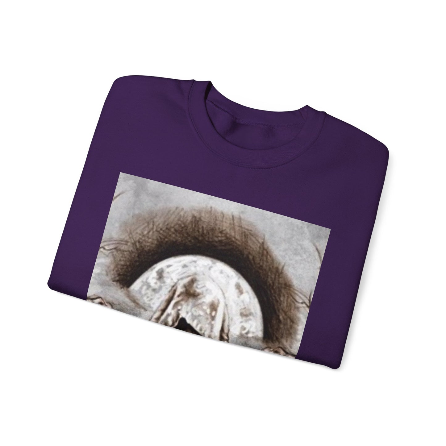 Mystical Hooded Figure Unisex Crewneck Sweatshirt - Fantasy Apparel for Dreamers