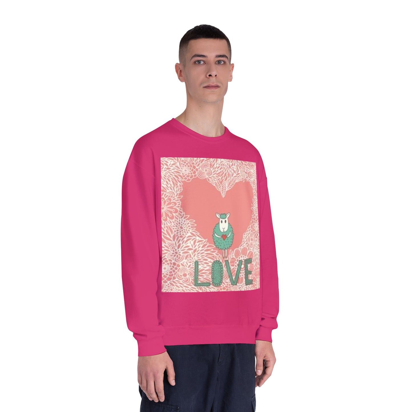 Love-Themed Unisex NuBlend® Crewneck Sweatshirt