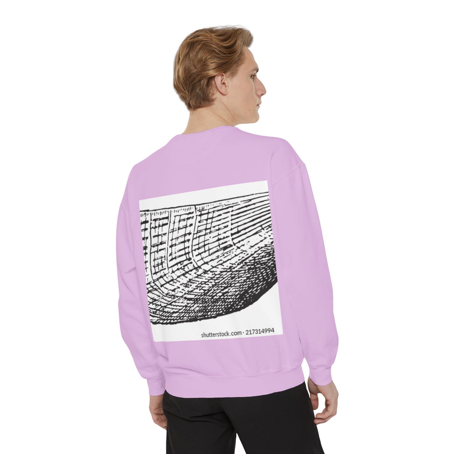 Graphic Unisex Garment-Dyed Sweatshirt | Nautical Design for Ocean Lovers