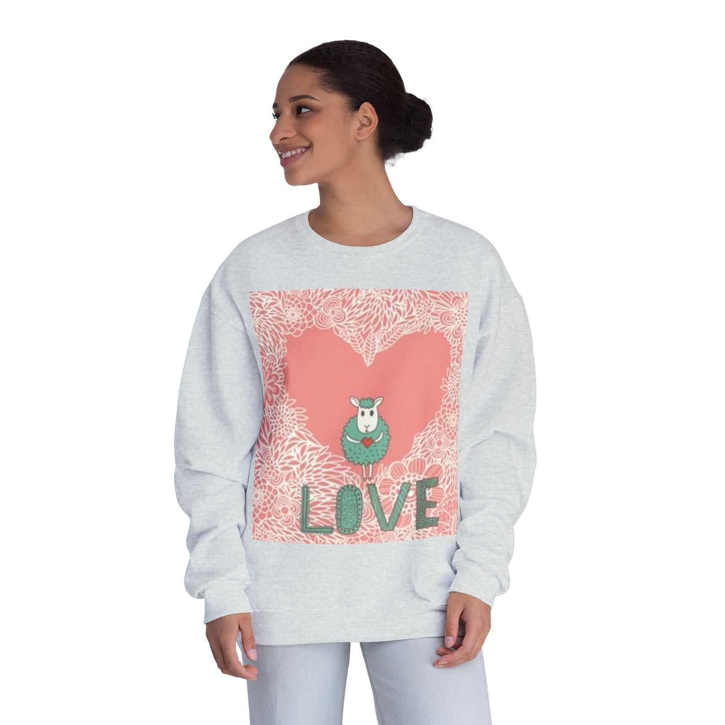 Love-Themed Unisex NuBlend® Crewneck Sweatshirt