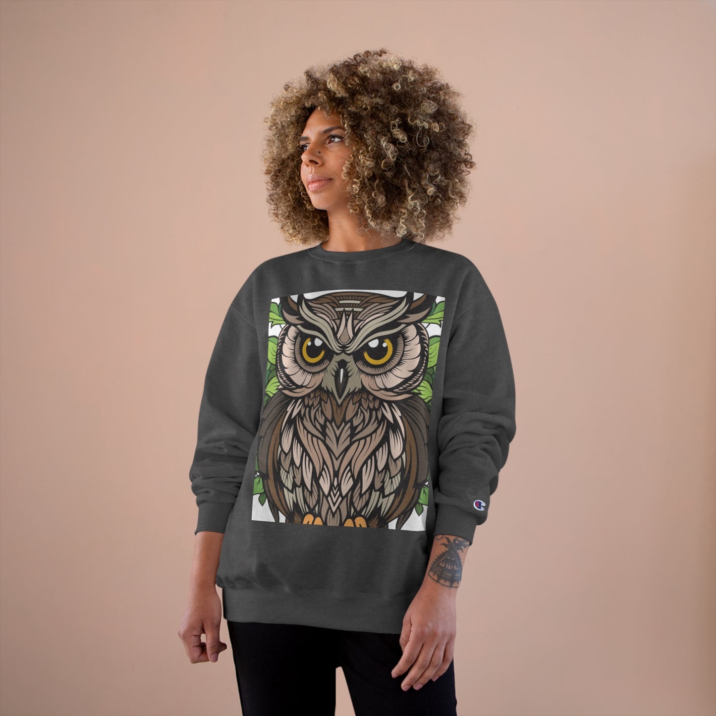 Champion Owl Sweatshirt - Cozy Unisex Sweater Perfect for Nature Lovers