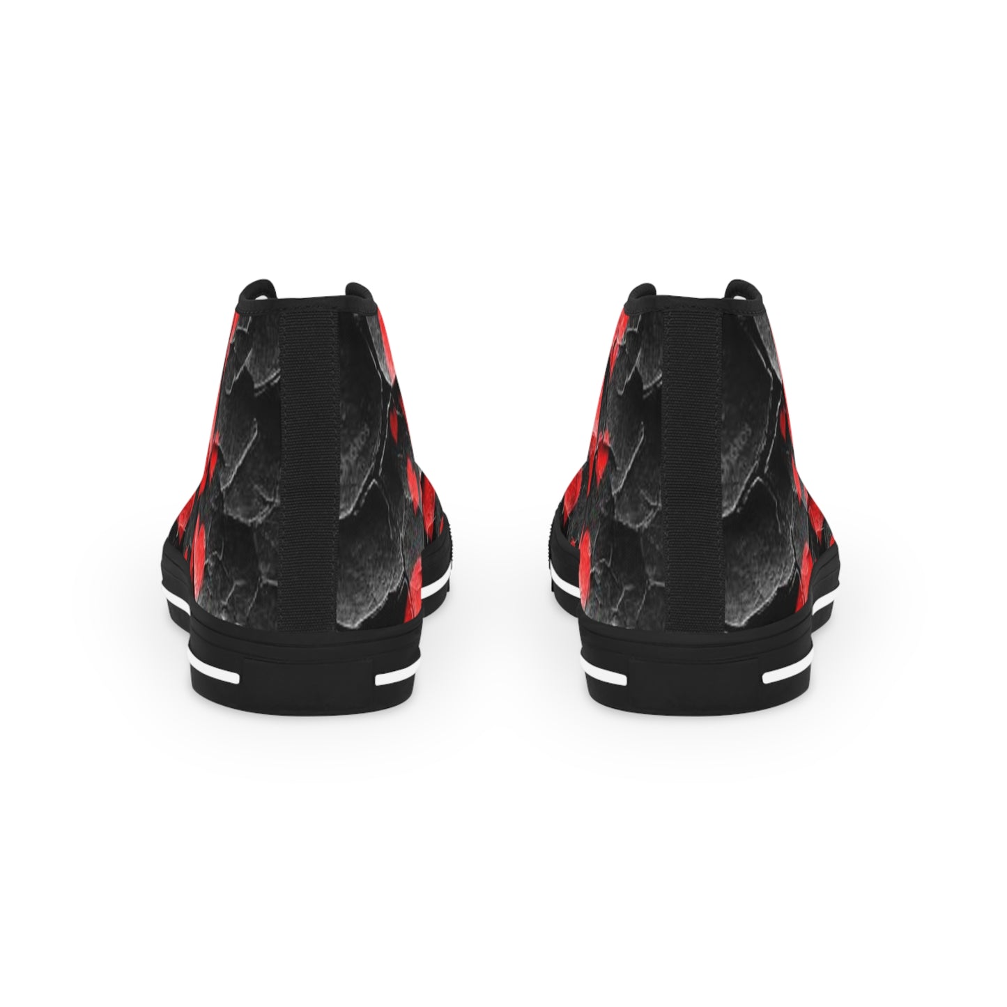 Heart Pattern High Top Sneakers for Men - Stylish Valentine's Day Footwear