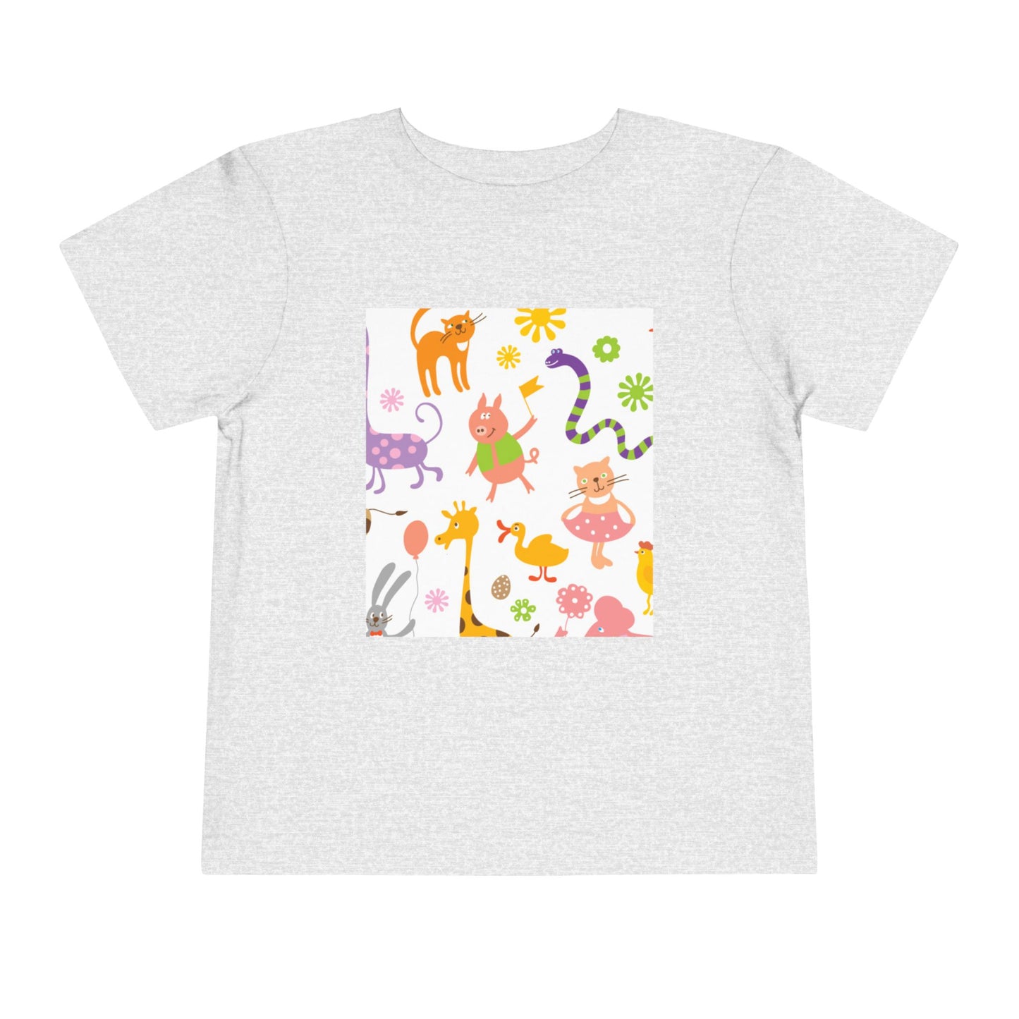 Playful Toddler Tee with Fun Animal Prints
