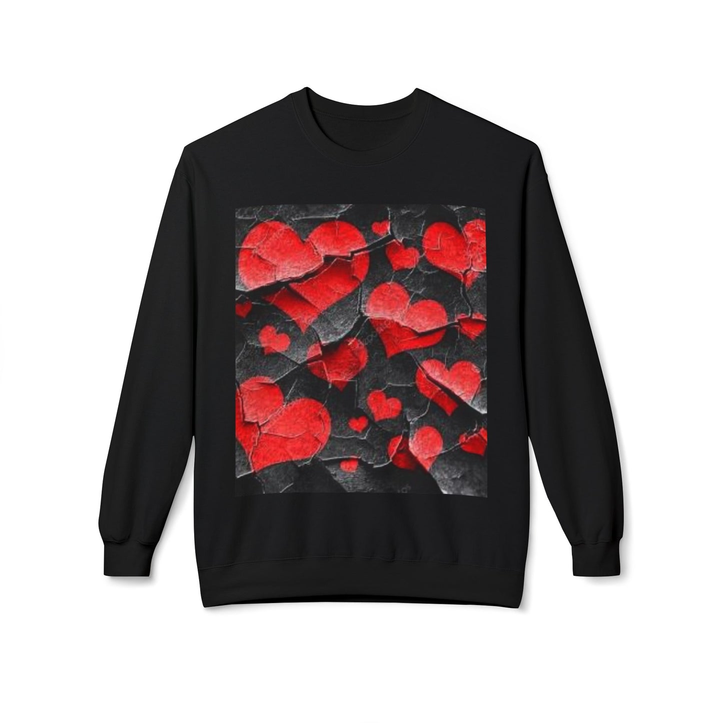 Heart Pattern Unisex Crewneck Sweatshirt - Cozy and Stylish Love-Themed Apparel