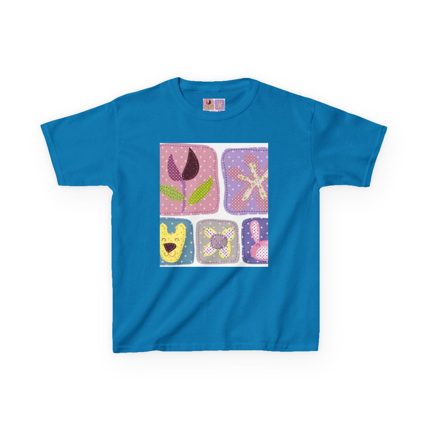 Colorful Kids’ Heavy Cotton™ Tee with Playful Patterns