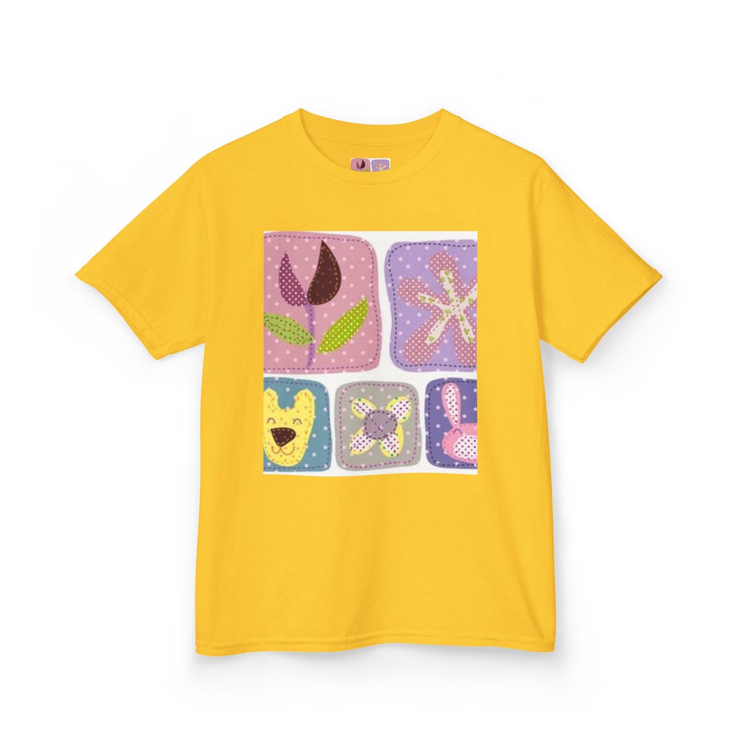 Colorful Kids’ Heavy Cotton™ Tee with Playful Patterns