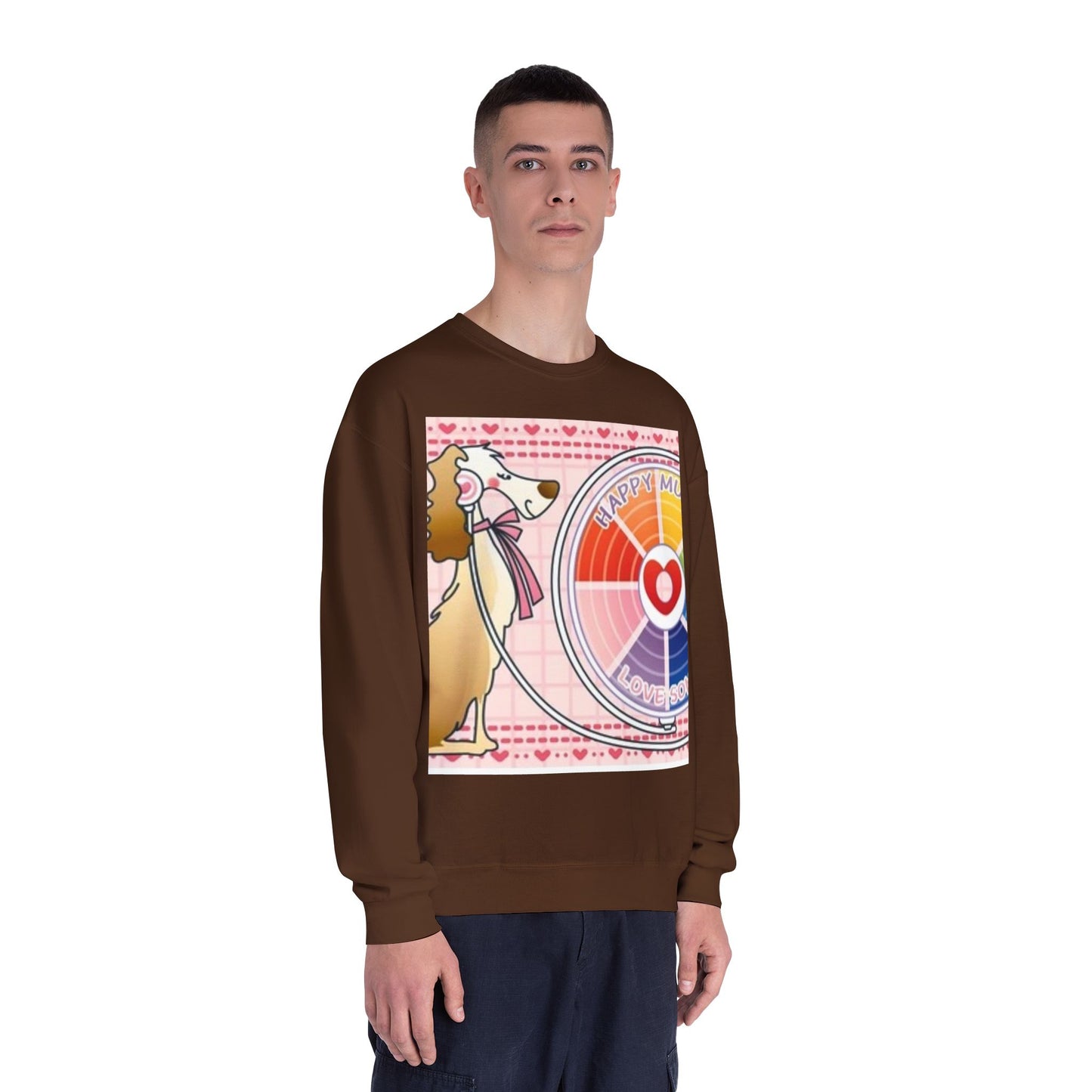 Happy Mood Love Sound Unisex Crewneck Sweatshirt
