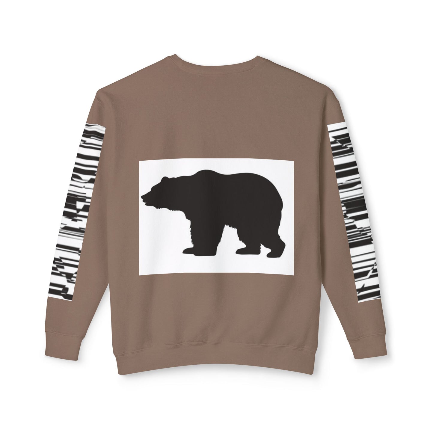 Stylish Bear Graphic Unisex Lightweight Crewneck Sweatshirt