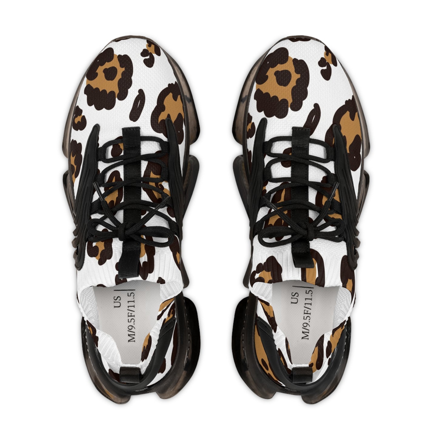 Stylish Leopard Print Men's Mesh Sneakers | Lightweight Athletic Shoes