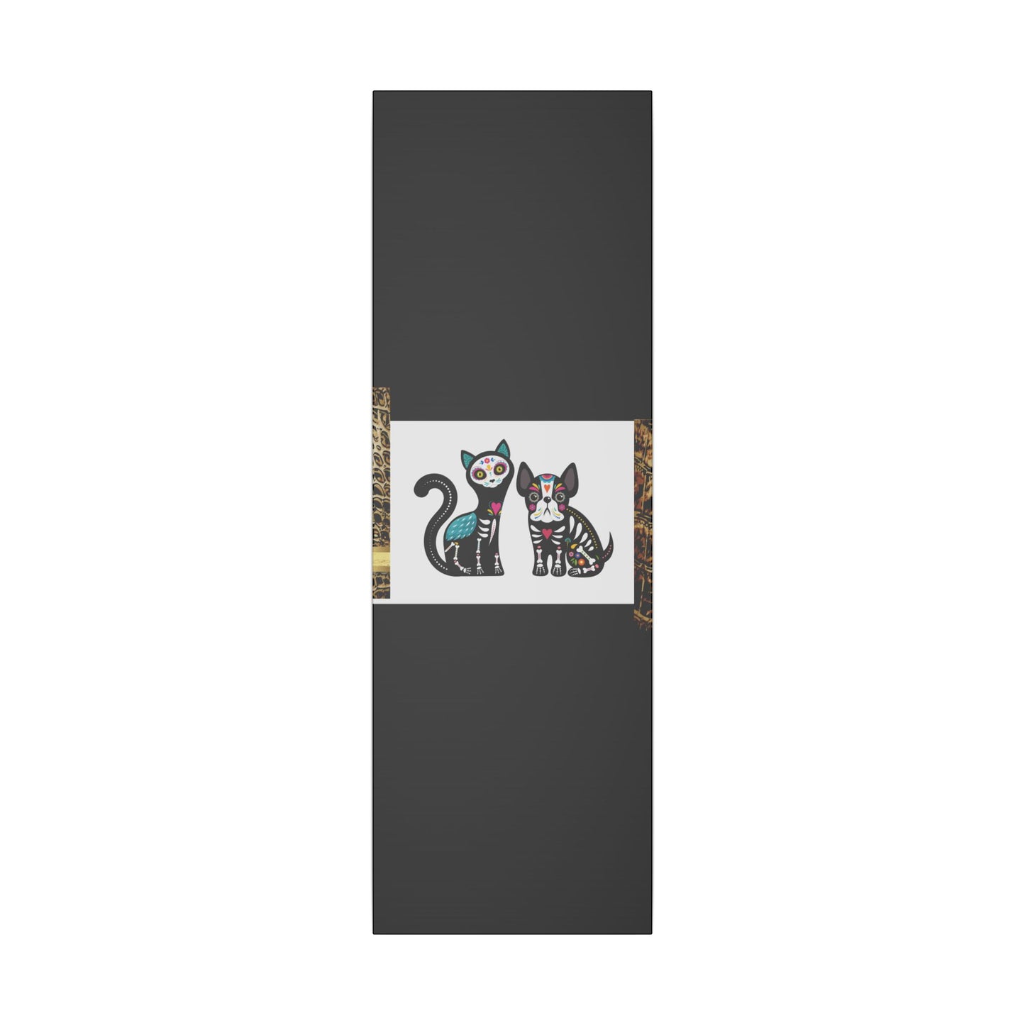 Day of the Dead Pet Canvas Art - Colorful Cat and Dog Wall Decor