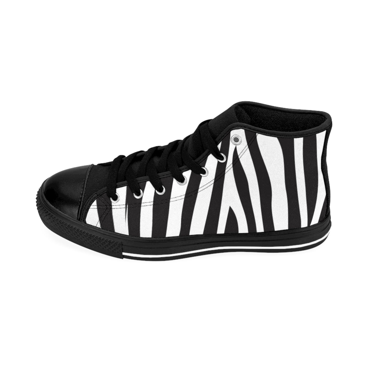 Stylish Zebra Print High-Top Sneakers for Trendy Men