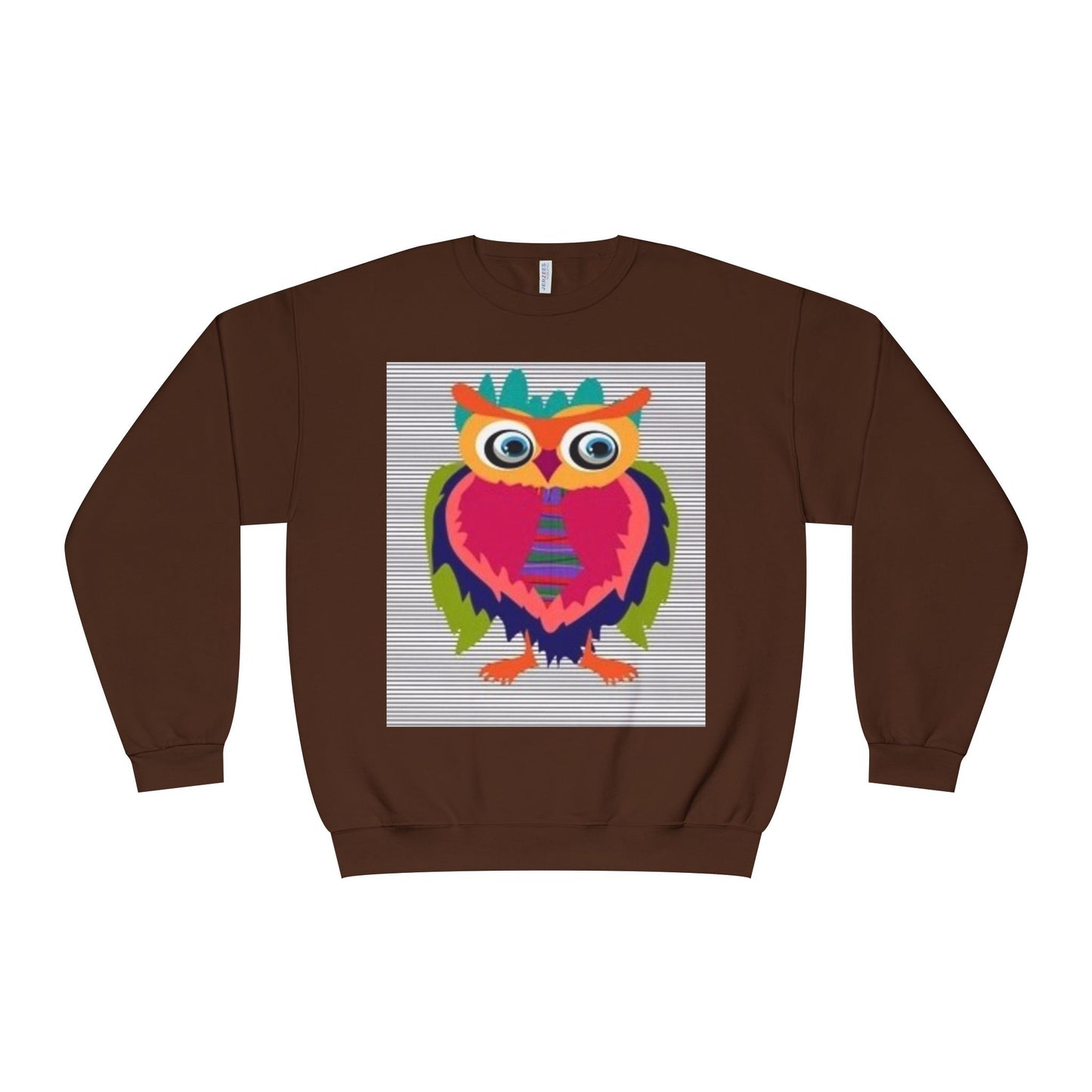 Colorful Owl Sweatshirt - Unisex Crewneck