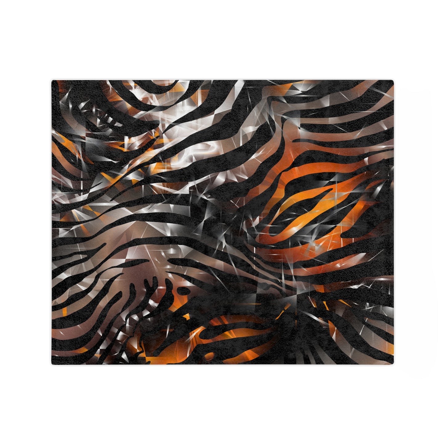 Bold Zebra Print Velveteen Microfiber Blanket - Cozy & Stylish Home Decor
