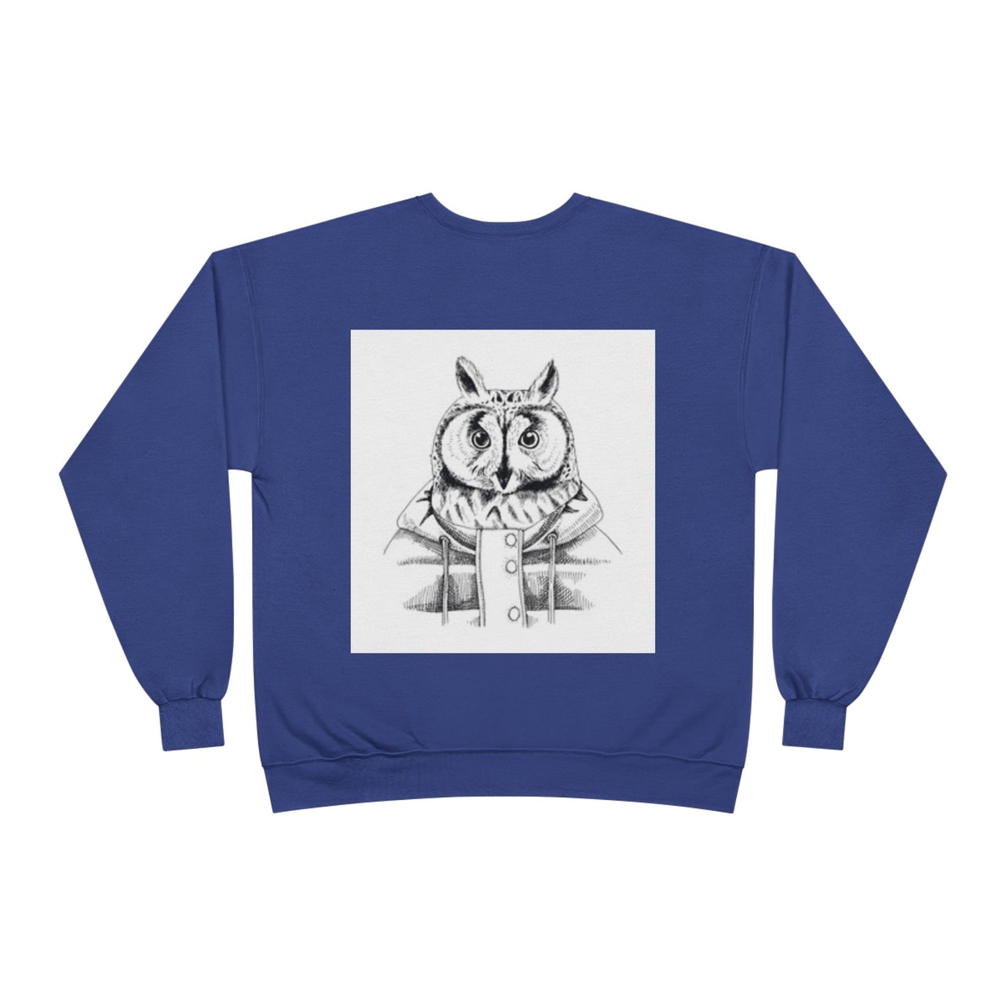 Whimsical Owl Eco-Friendly Crewneck Sweatshirt - Unisex