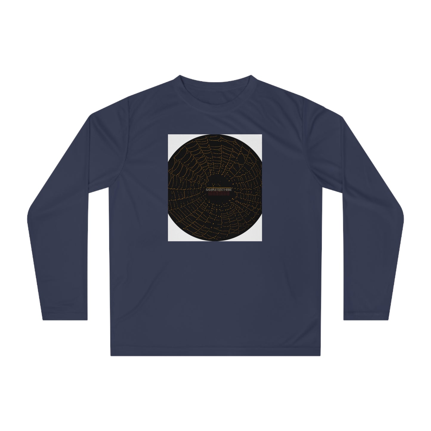 Unisex Performance Long Sleeve Shirt - Spider Web Design for Active Lifestyle