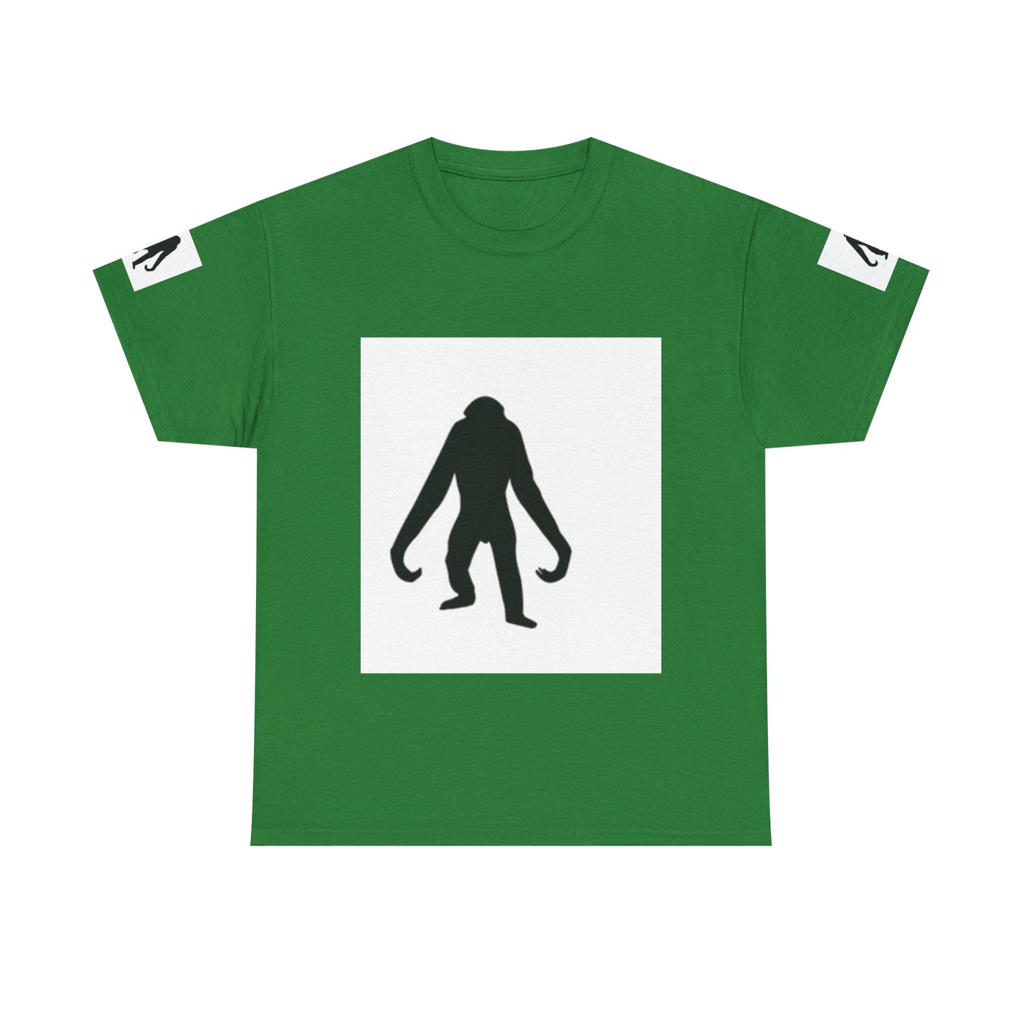 Unisex Heavy Cotton Tee - Bold Monkey Silhouette Tee for Animal Lovers