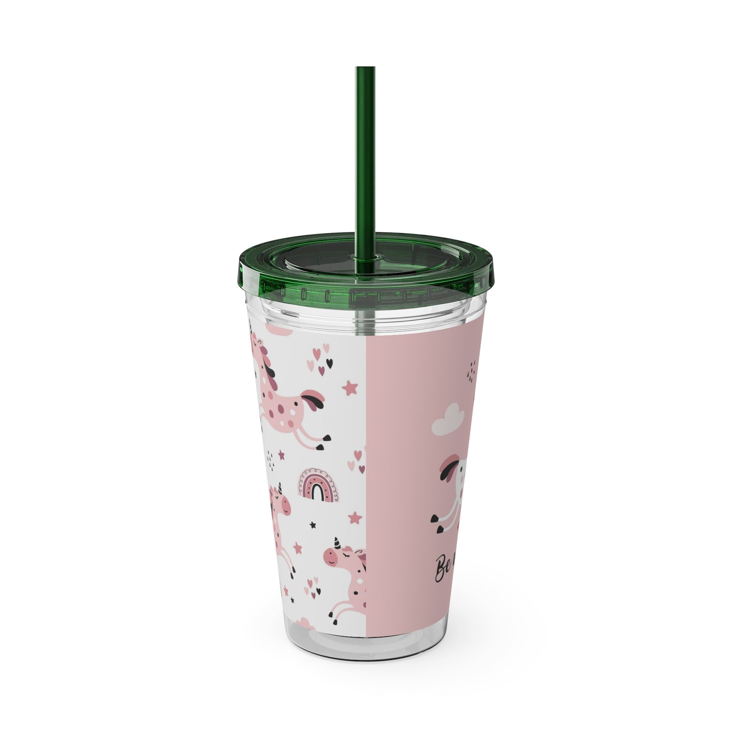 Sunsplash Unicorn Tumbler – 16oz Drinkware with Straw, Perfect for Kids & Unicorn Lovers