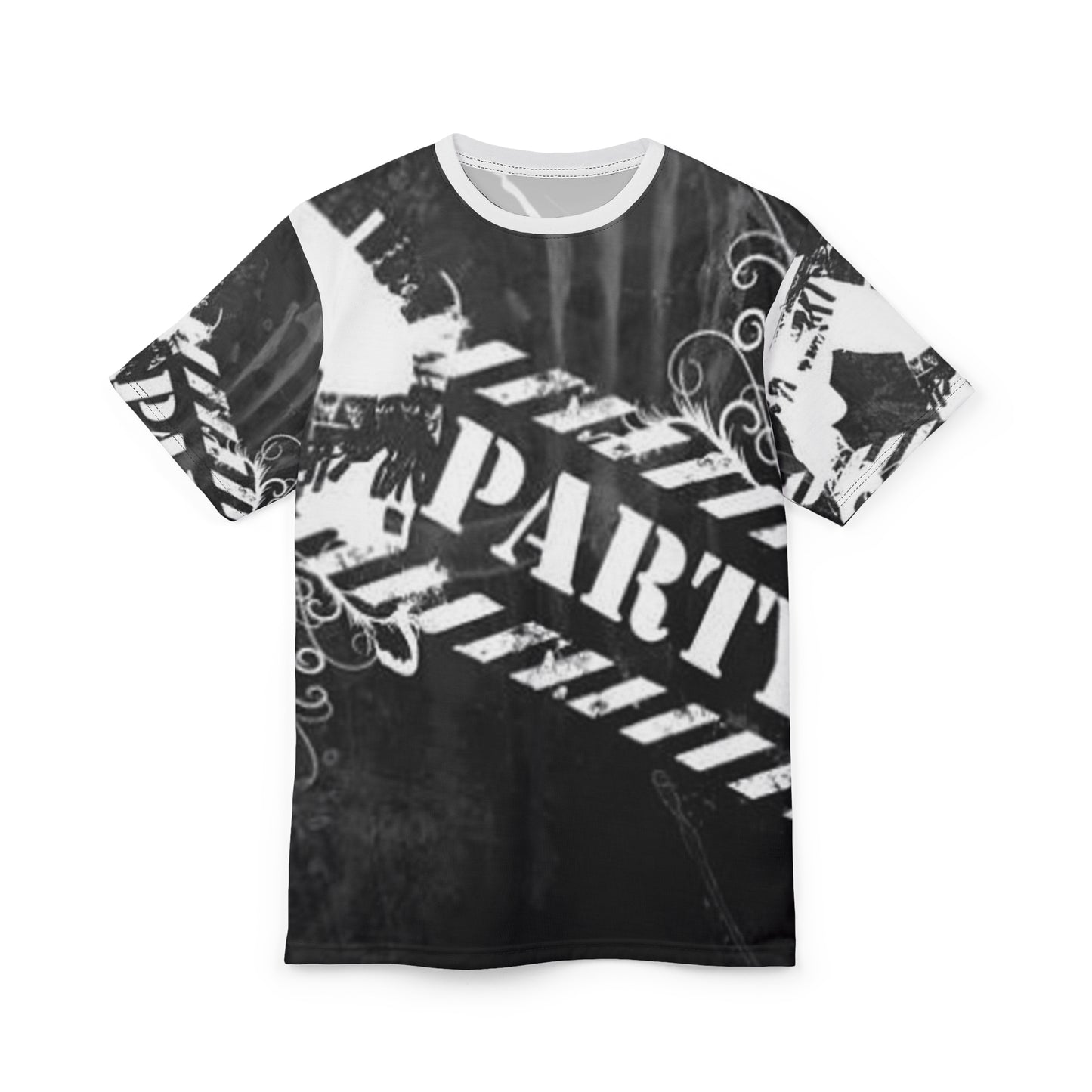 Artistic Unisex Cut & Sew Tee - Bold Graphic Design for Creative Souls