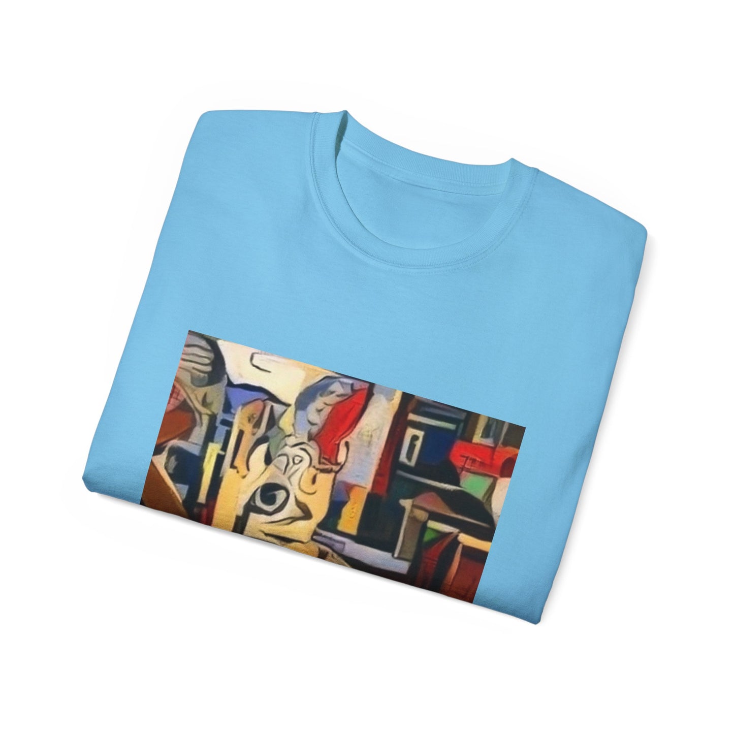 Colorful Ocean-Inspired Unisex Cotton Tee