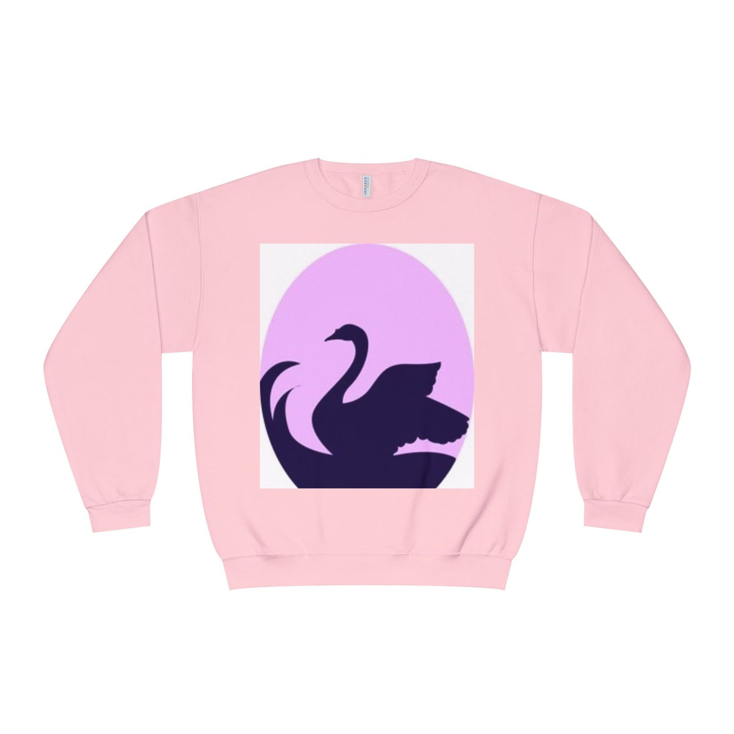 Elegant Swan Silhouette Unisex Crewneck Sweatshirt - Cozy Spring Fashion