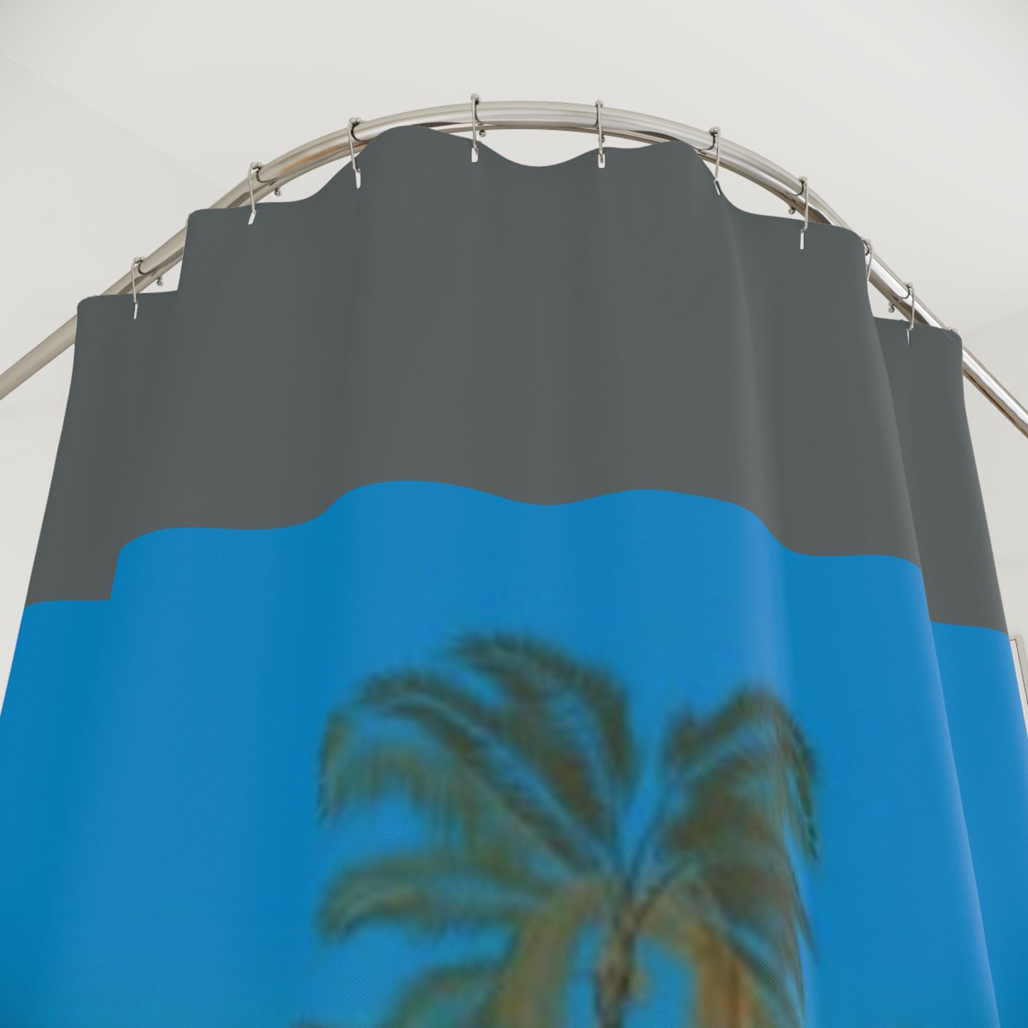 Tropical Sunset Shower Curtain - Beach Vibes for Home Decor