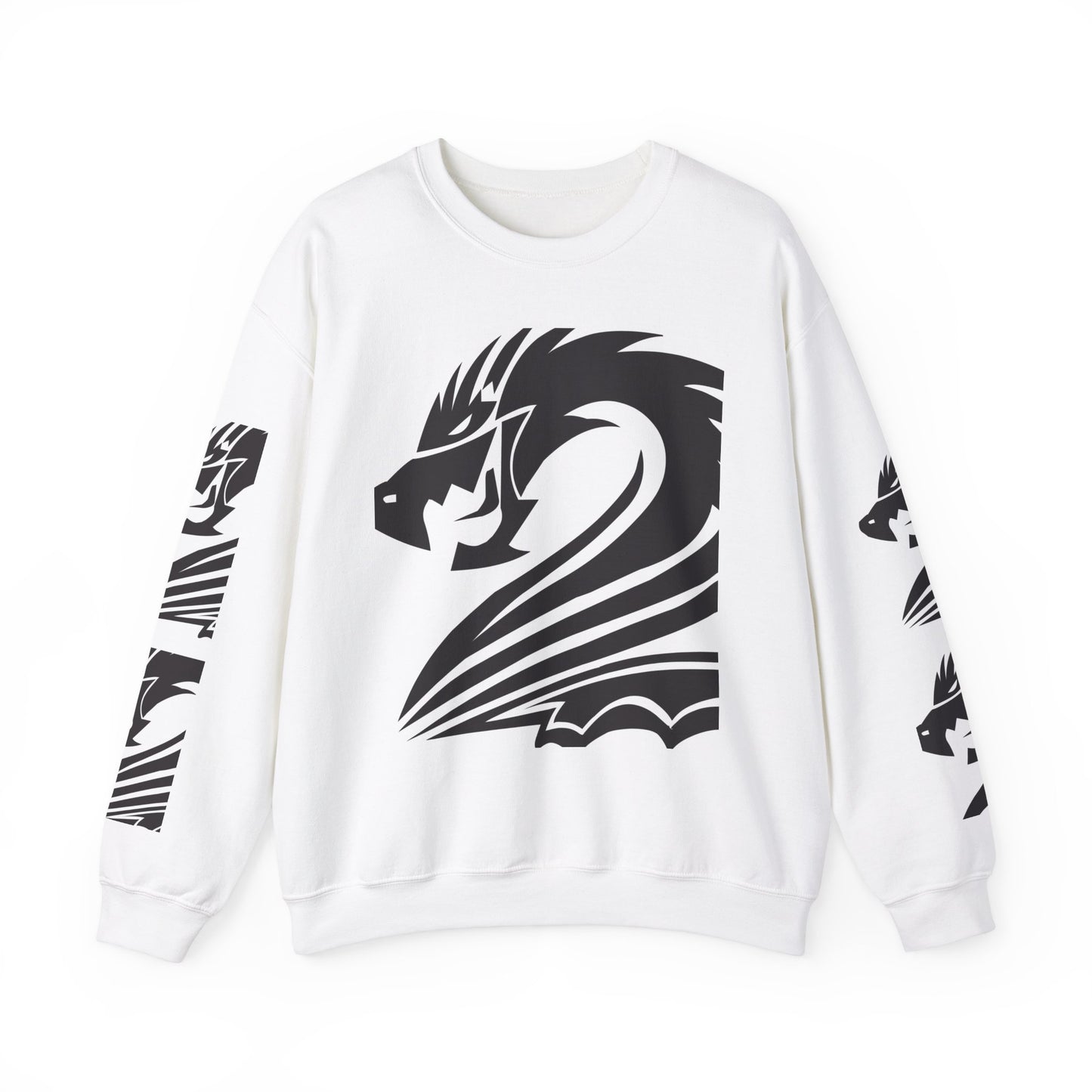 Dragon Graphic Unisex Heavy Blend Sweatshirt - Cozy and Stylish for Fantasy Enthusiasts