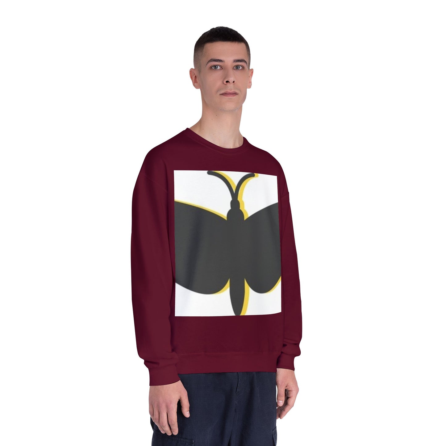 Butterfly Emblem Unisex Sweatshirt - Cozy Style for Nature Lovers