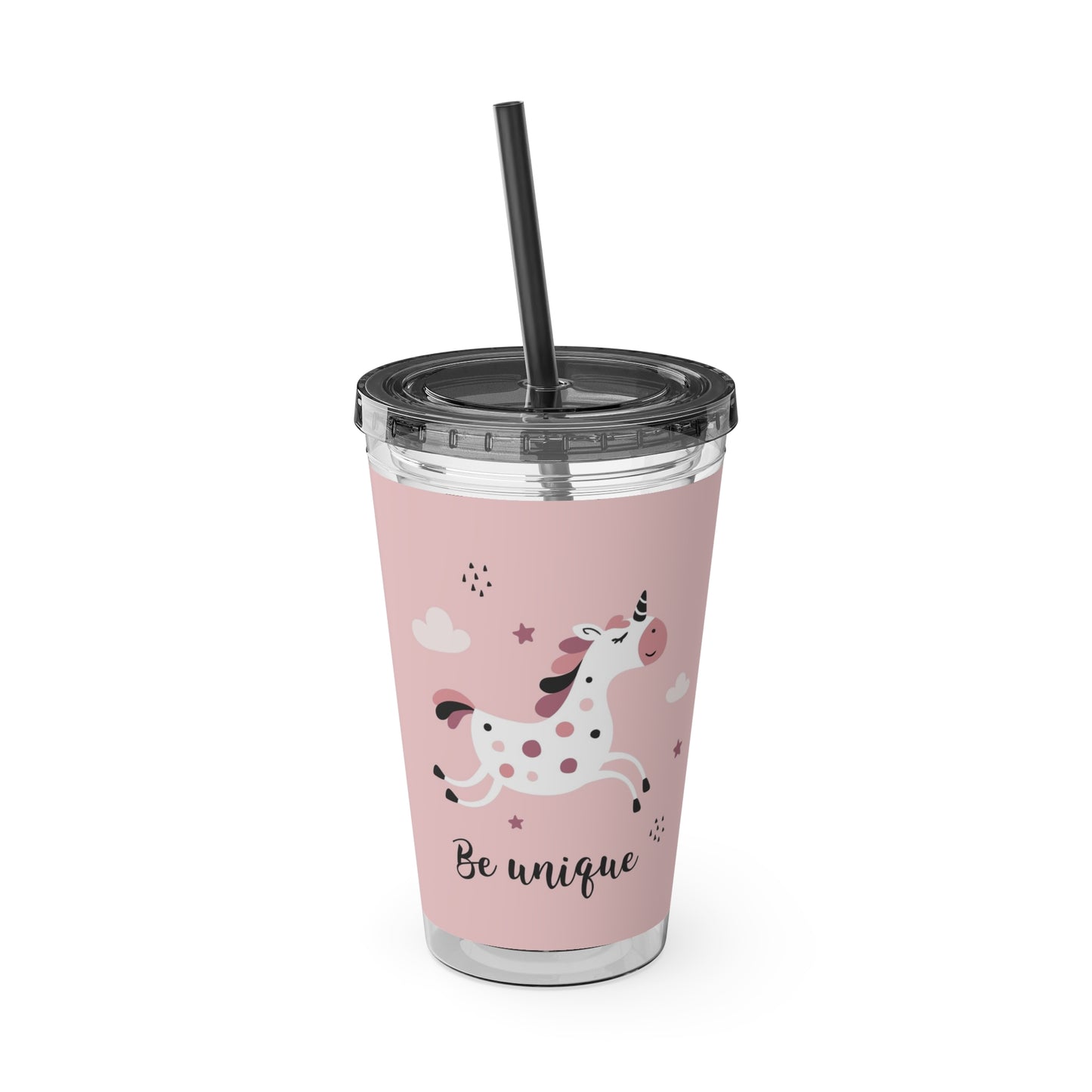 Sunsplash Unicorn Tumbler – 16oz Drinkware with Straw, Perfect for Kids & Unicorn Lovers