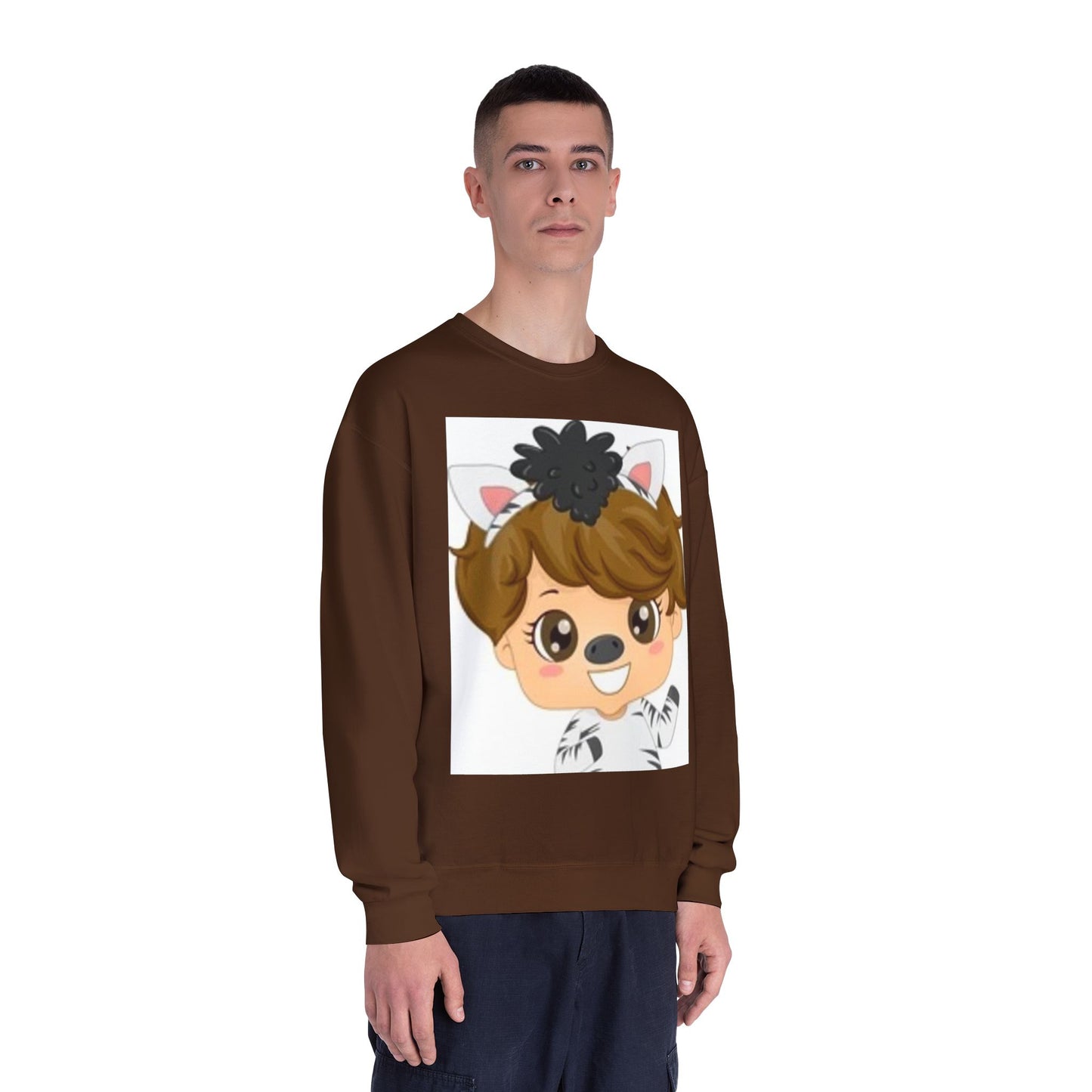Cute Cartoon Animal Crewneck Sweatshirt for Kids