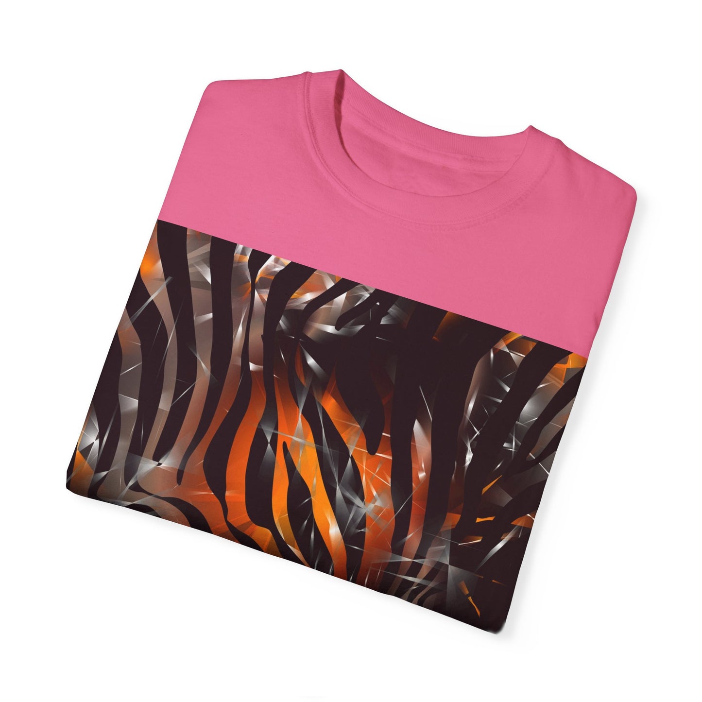Vibrant Jungle Print Unisex Garment-Dyed T-Shirt