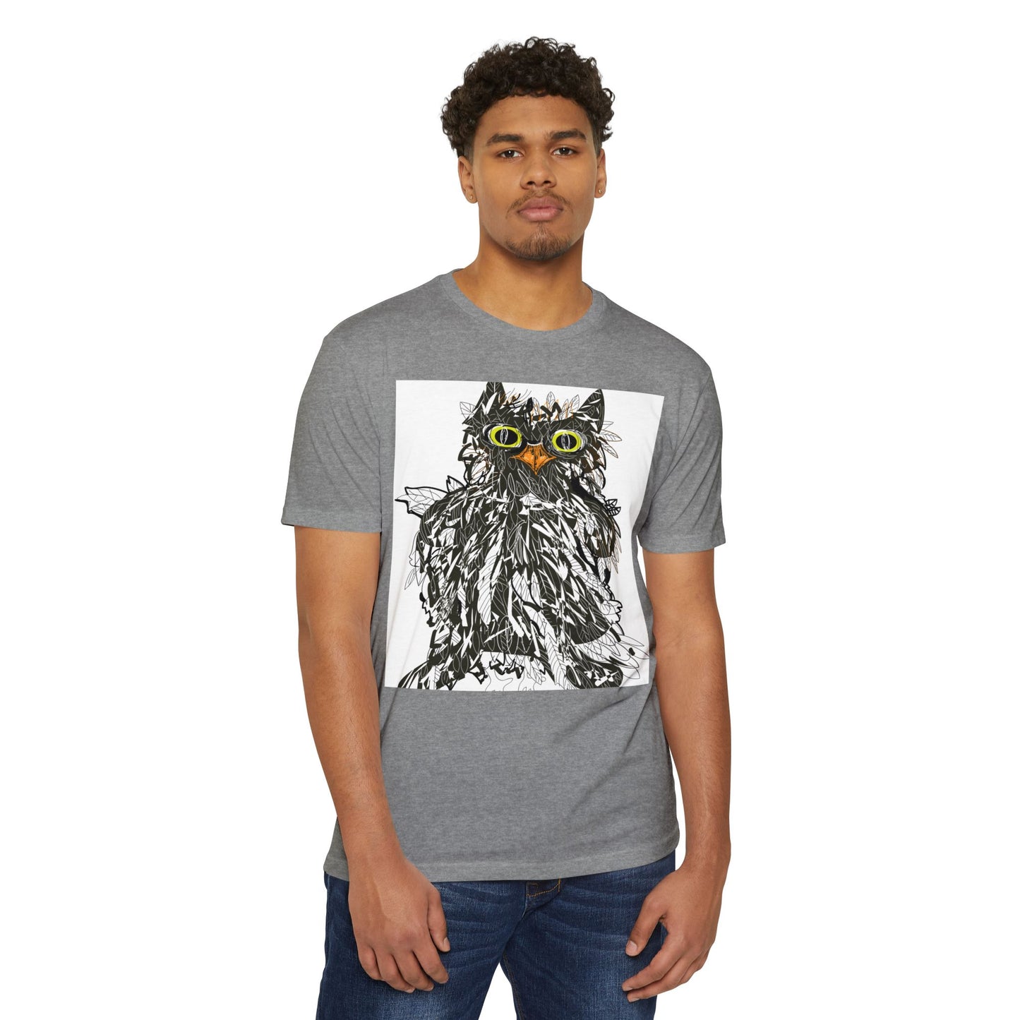 Whimsical Cat Graphic Unisex T-Shirt - Fun & Artsy Apparel