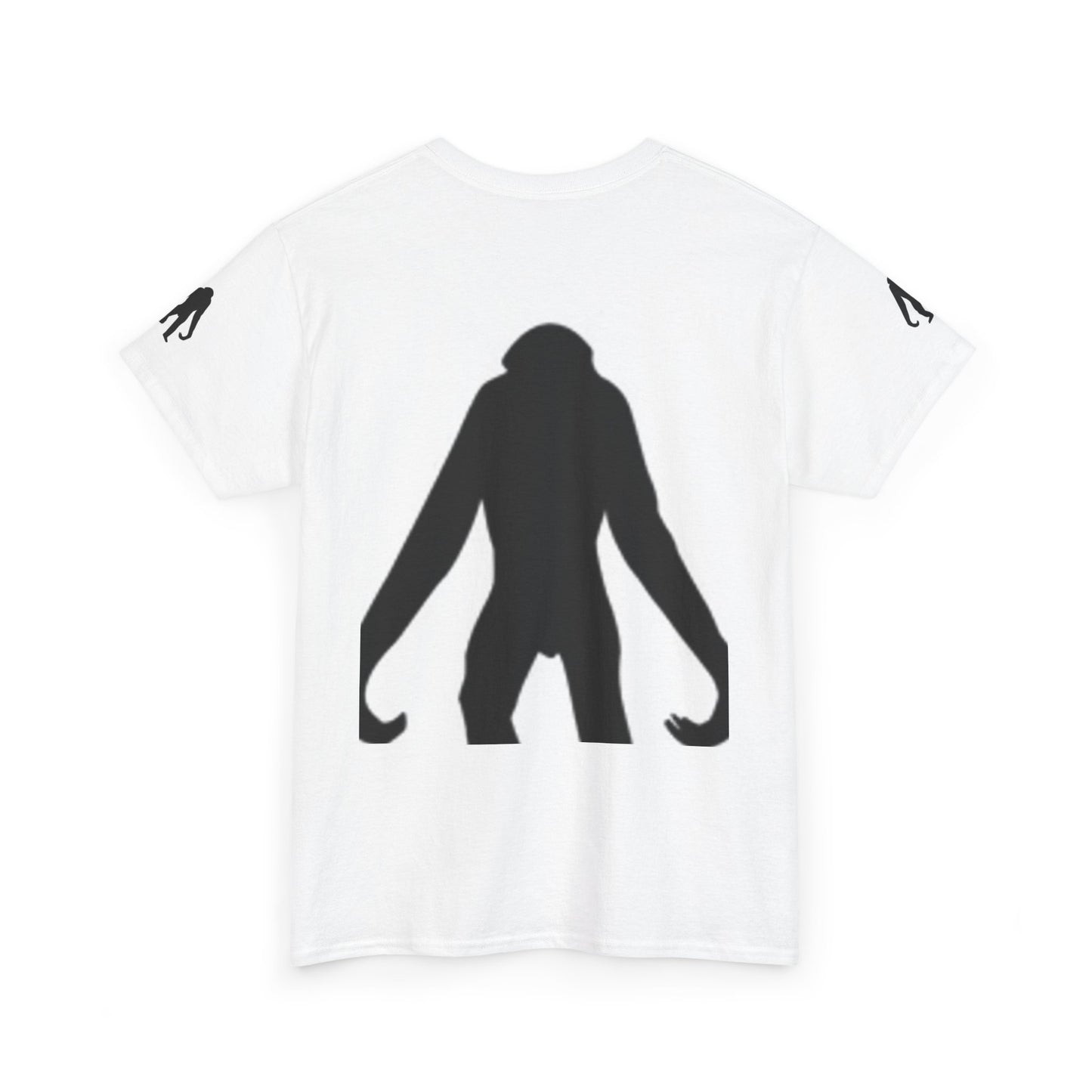 Unisex Heavy Cotton Tee - Bold Monkey Silhouette Tee for Animal Lovers