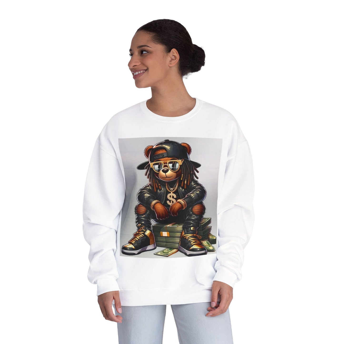 Cool Bear Money Crewneck Sweatshirt