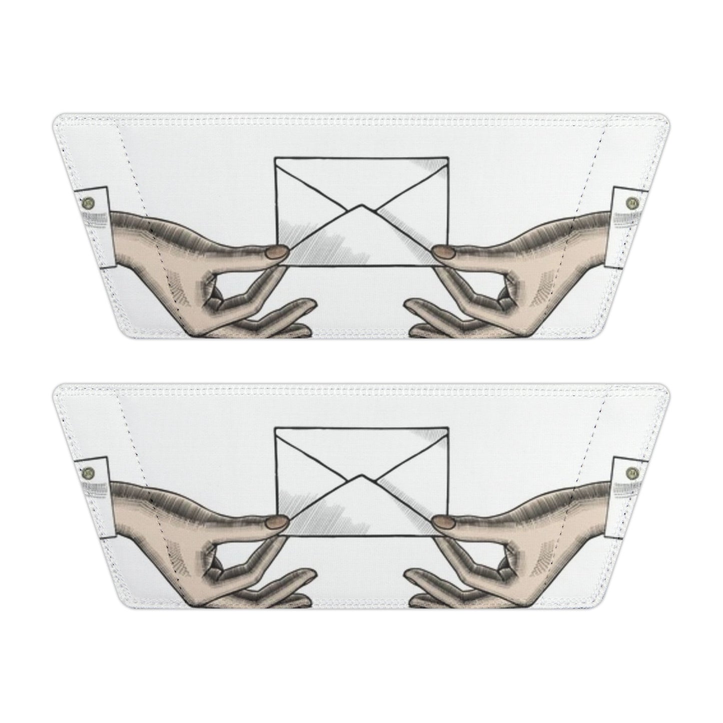 Artistic Men's Sandals with Removable Straps - Unique Envelope Design