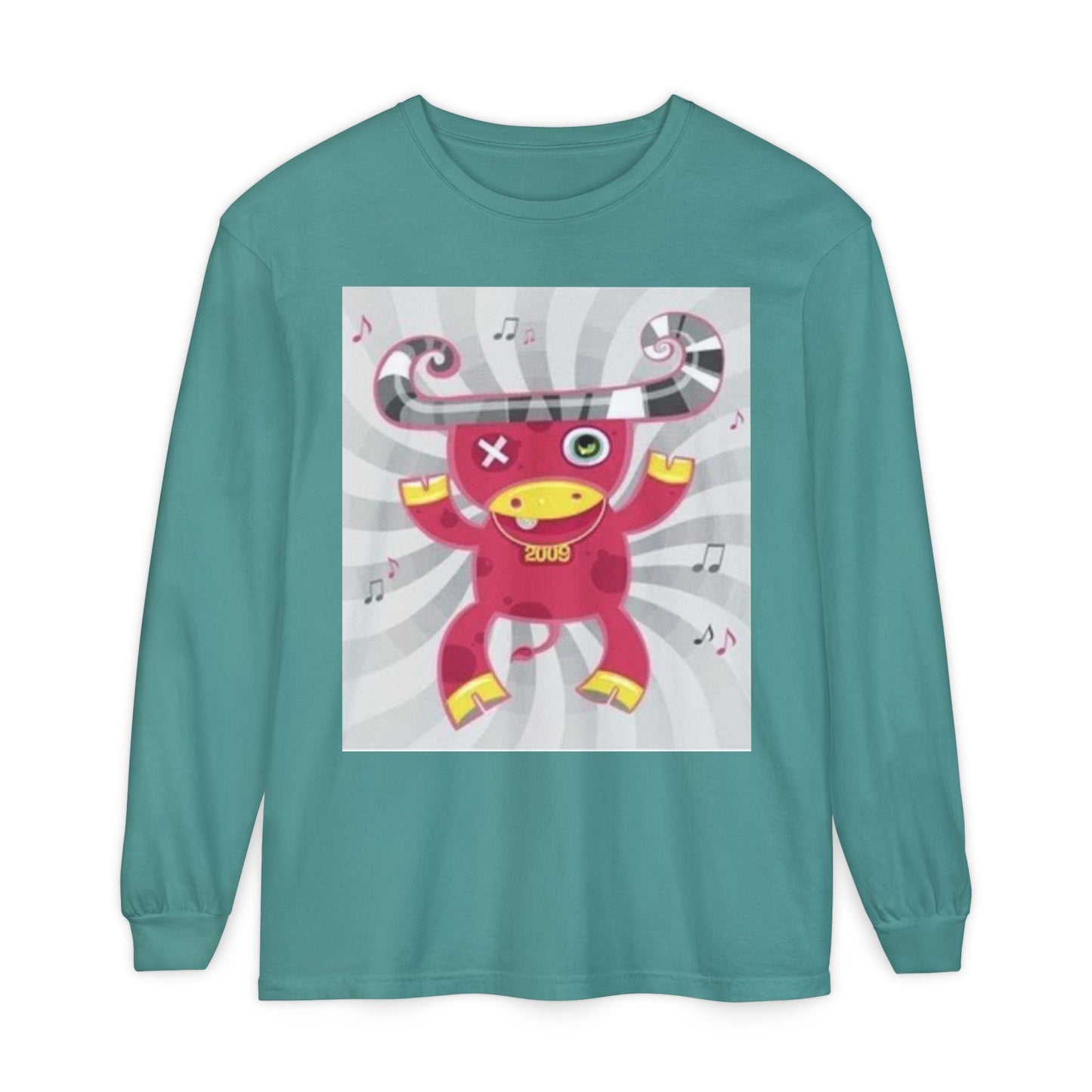 Fun & Quirky Graphic Long Sleeve T-Shirt - Perfect for Music Lovers
