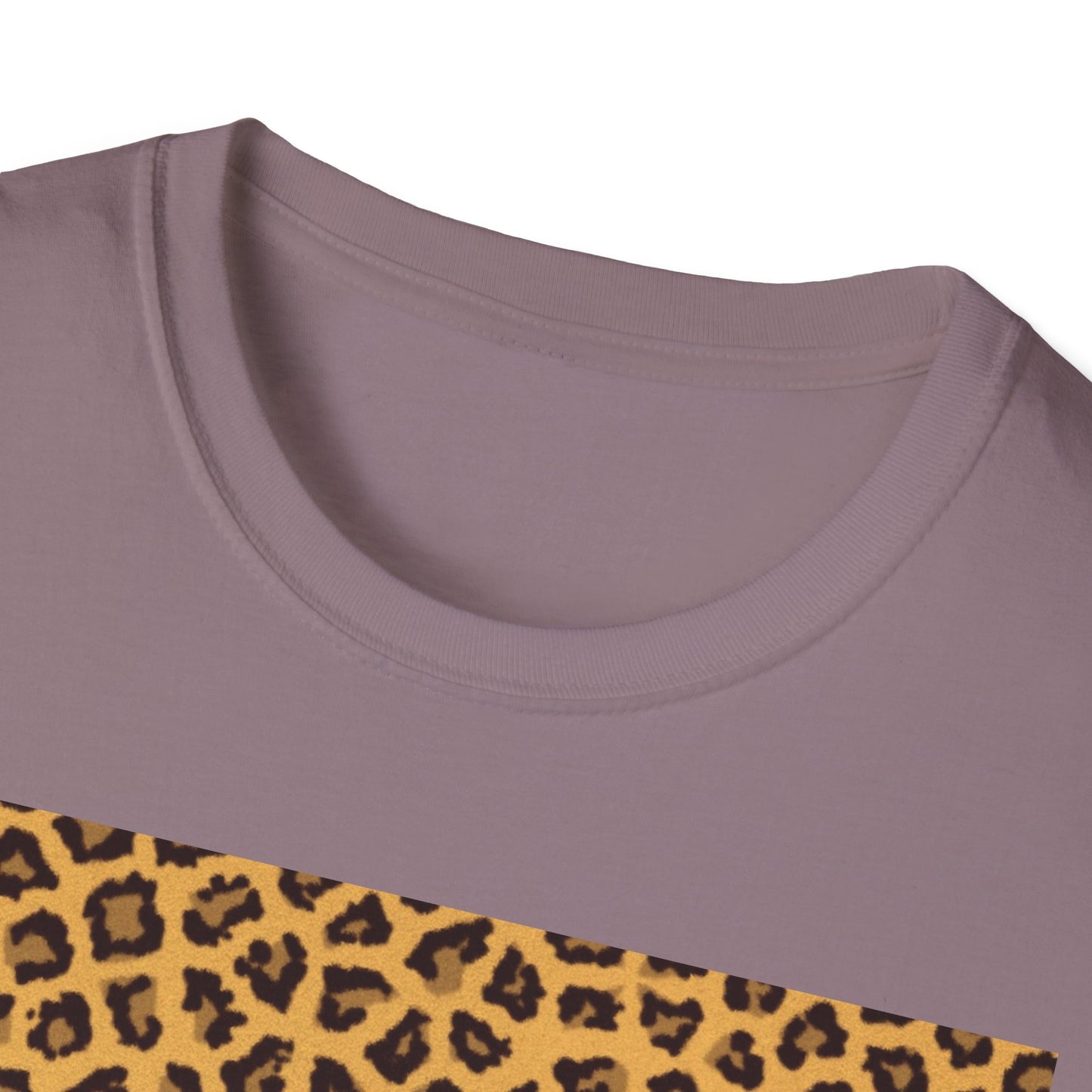 Leopard Print Unisex Softstyle T-Shirt - Trendy Casual Wear