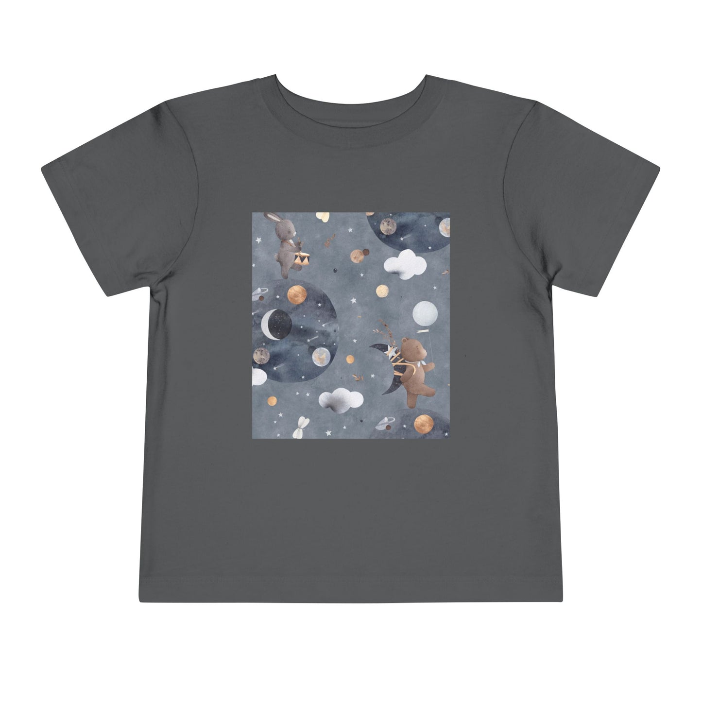 Cosmic Adventure Toddler Tee - Fun Space-Themed Short Sleeve Shirt for Kids