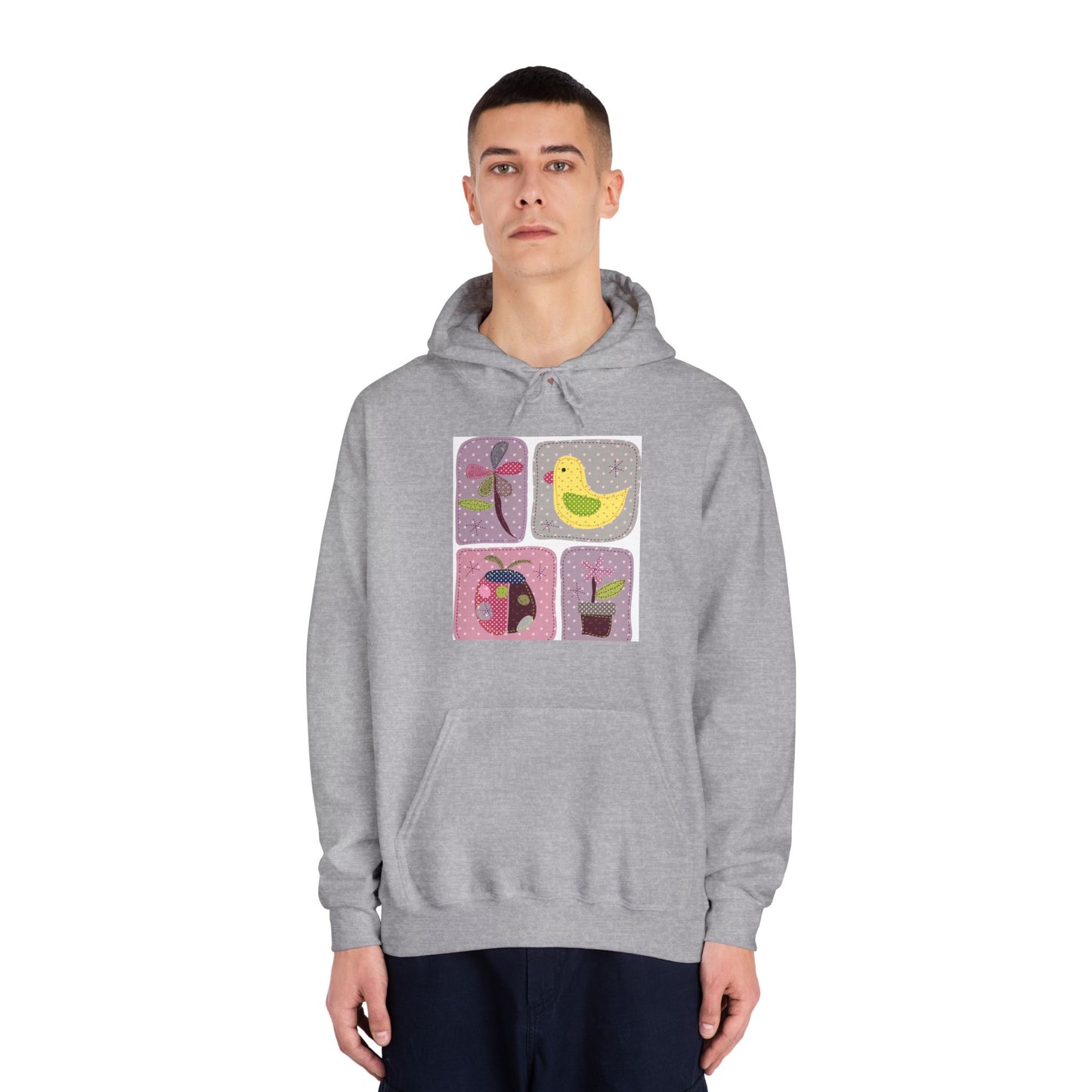 Cozy Unisex Hooded Sweatshirt with Floral Design - Perfect for Spring Celebrations
