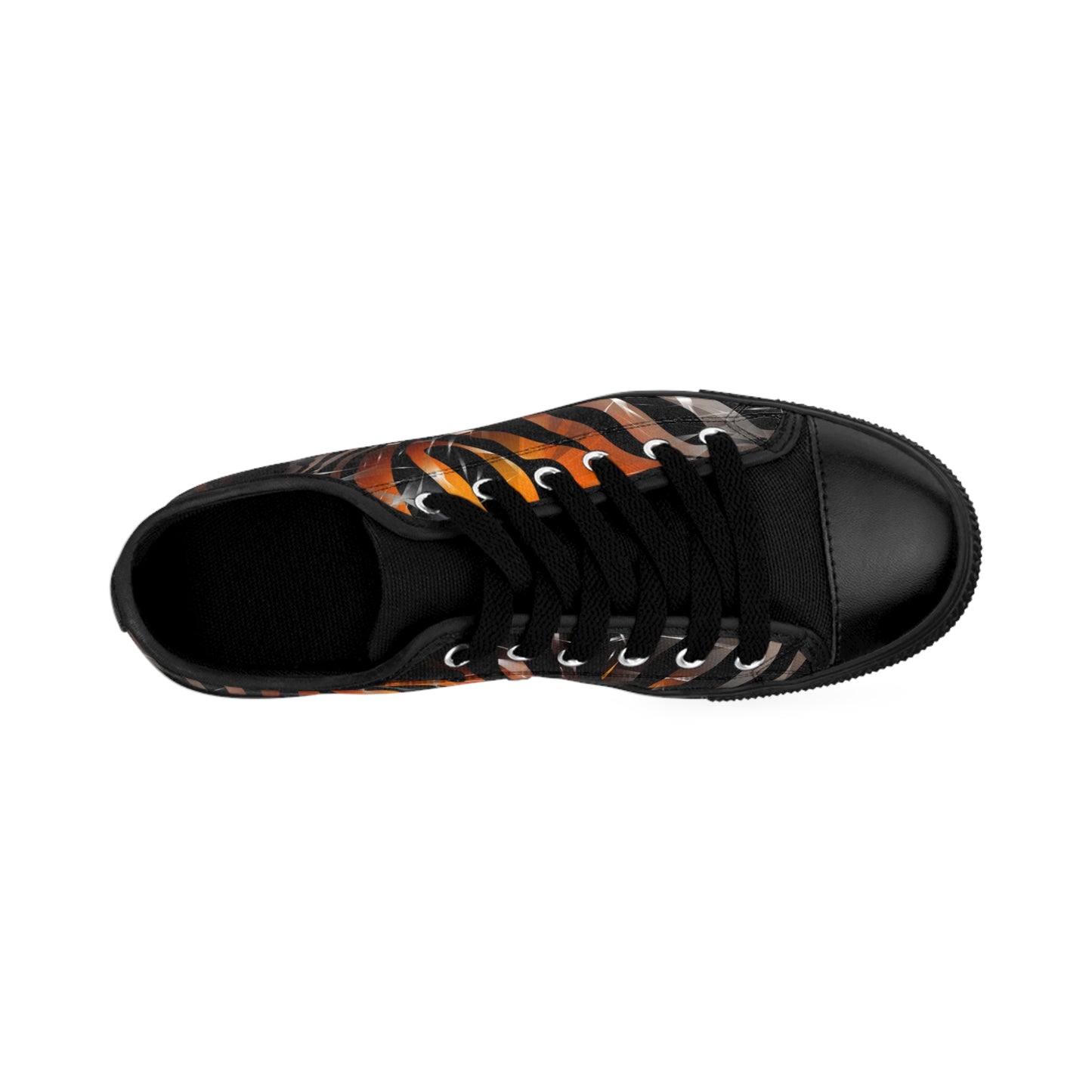Stylish Men's Sneakers with Bold Tiger Stripes Design