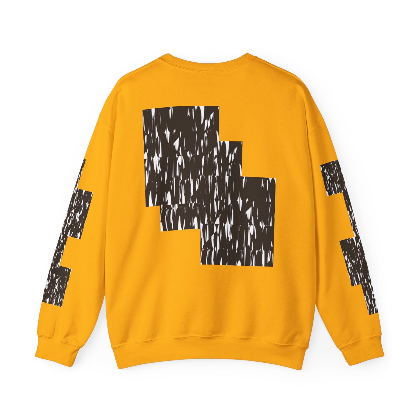 Trendy Graphic Crewneck Sweatshirt | Modern Abstract Black & White Design