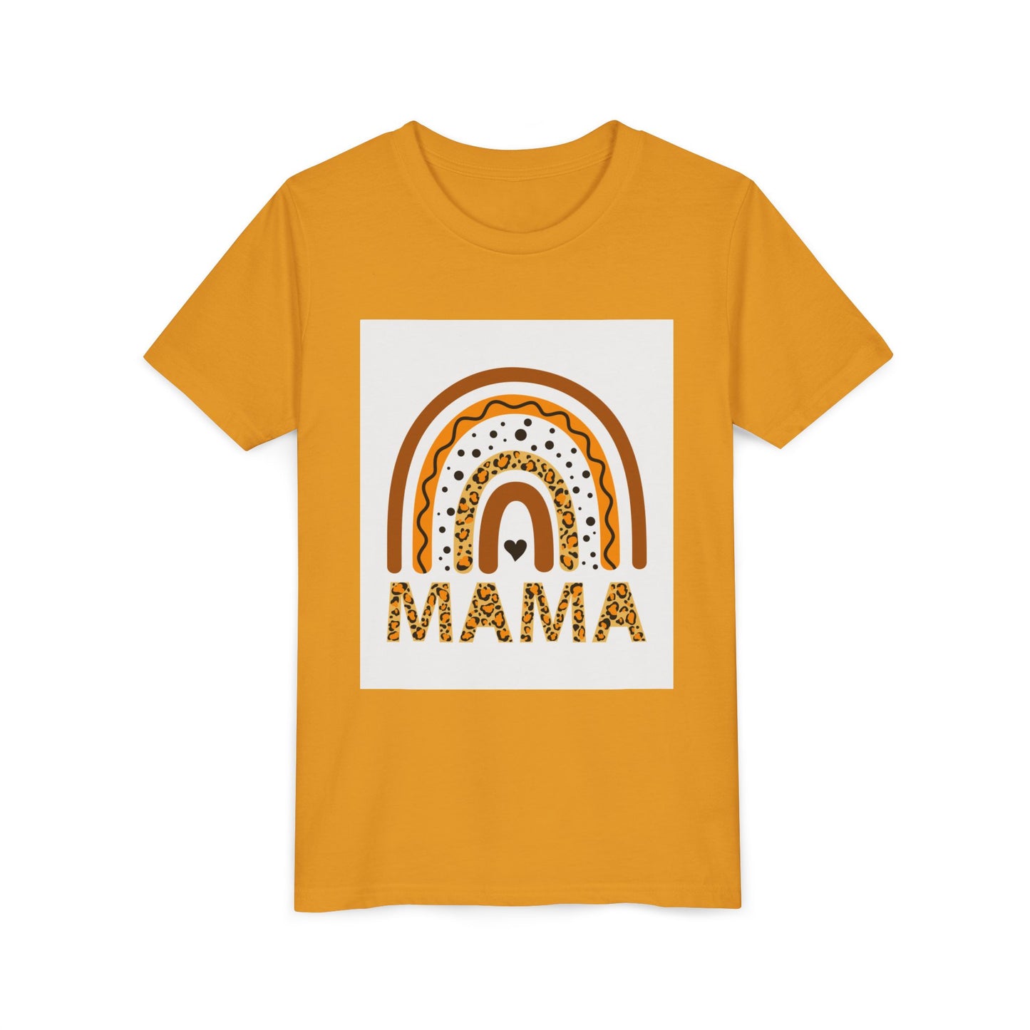 Mama Rainbow Youth Tee - Trendy Short Sleeve T-Shirt for Kids