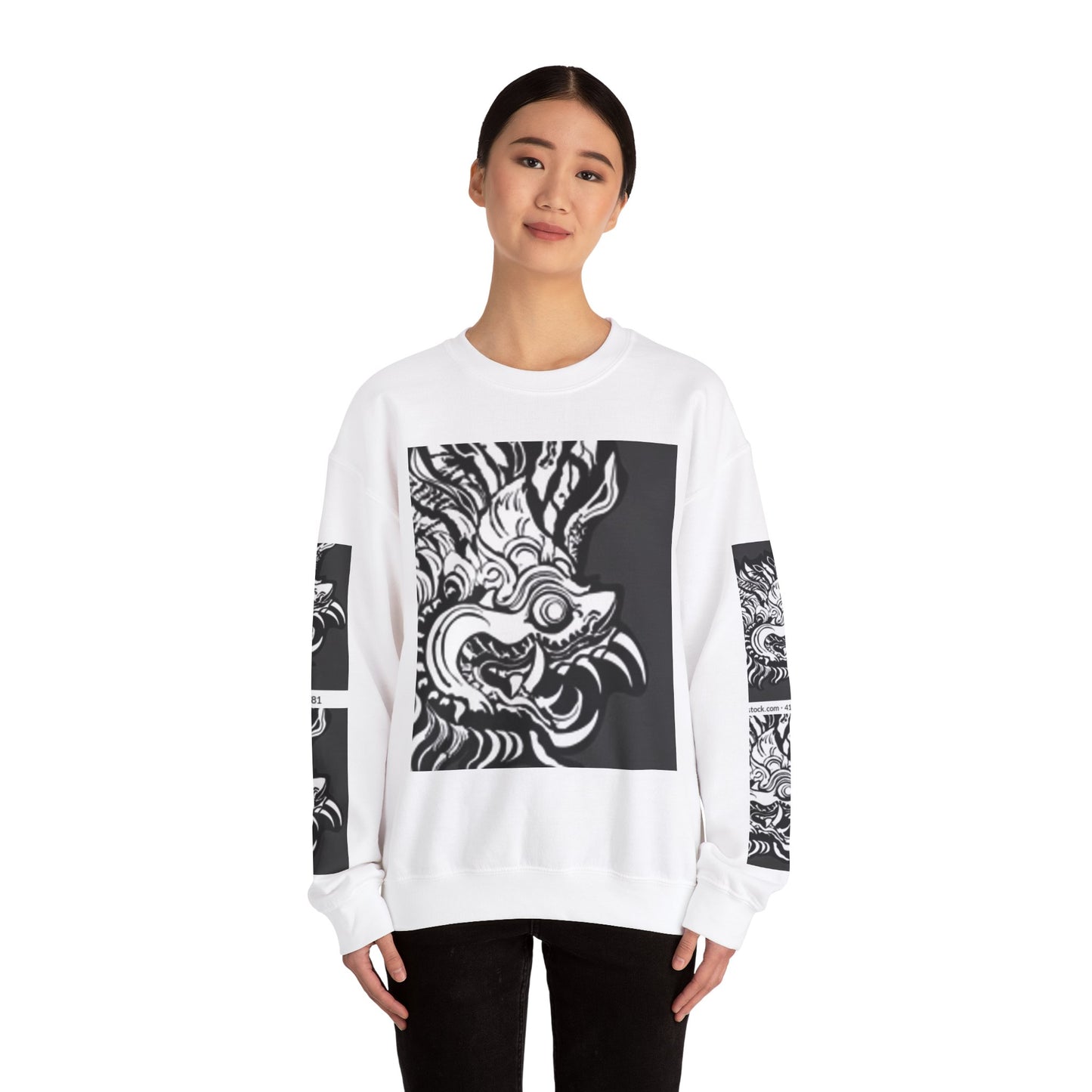 Bold Graphic Crewneck Sweatshirt - Unisex Heavy Blend™ - Perfect for Streetwear and Casual Outings