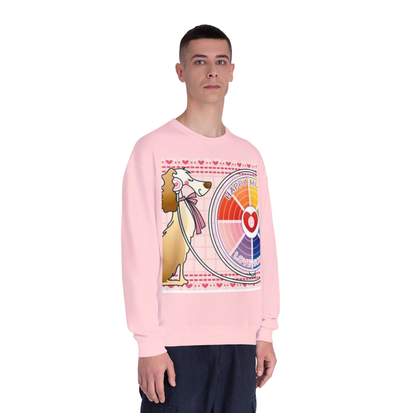 Happy Mood Love Sound Unisex Crewneck Sweatshirt