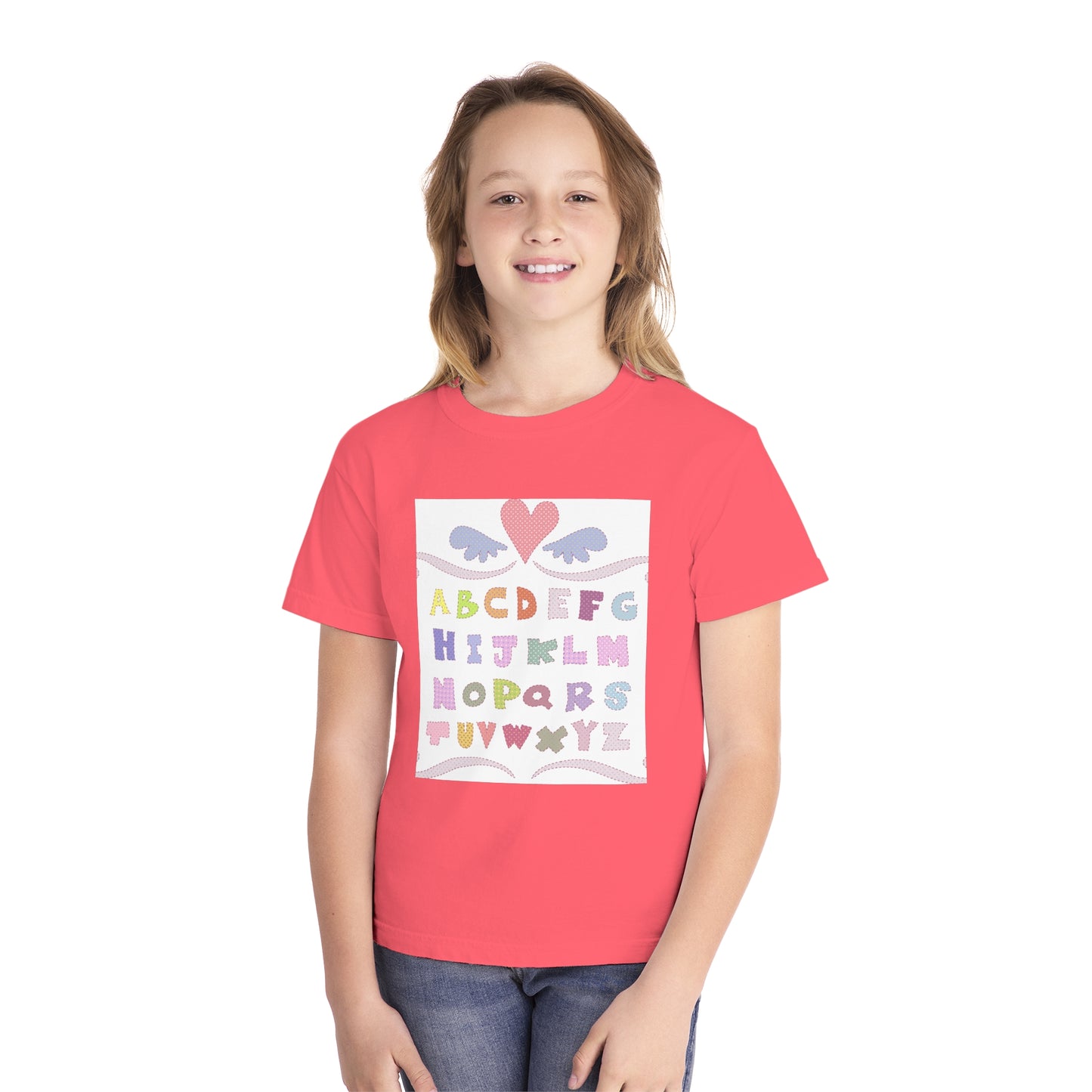 Youth Alphabet Love Tee - Fun & Playful Kids Shirt