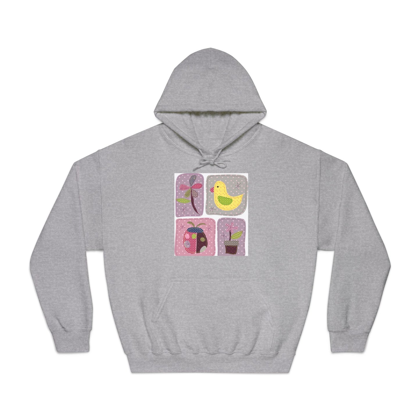 Cozy Unisex Hooded Sweatshirt with Floral Design - Perfect for Spring Celebrations