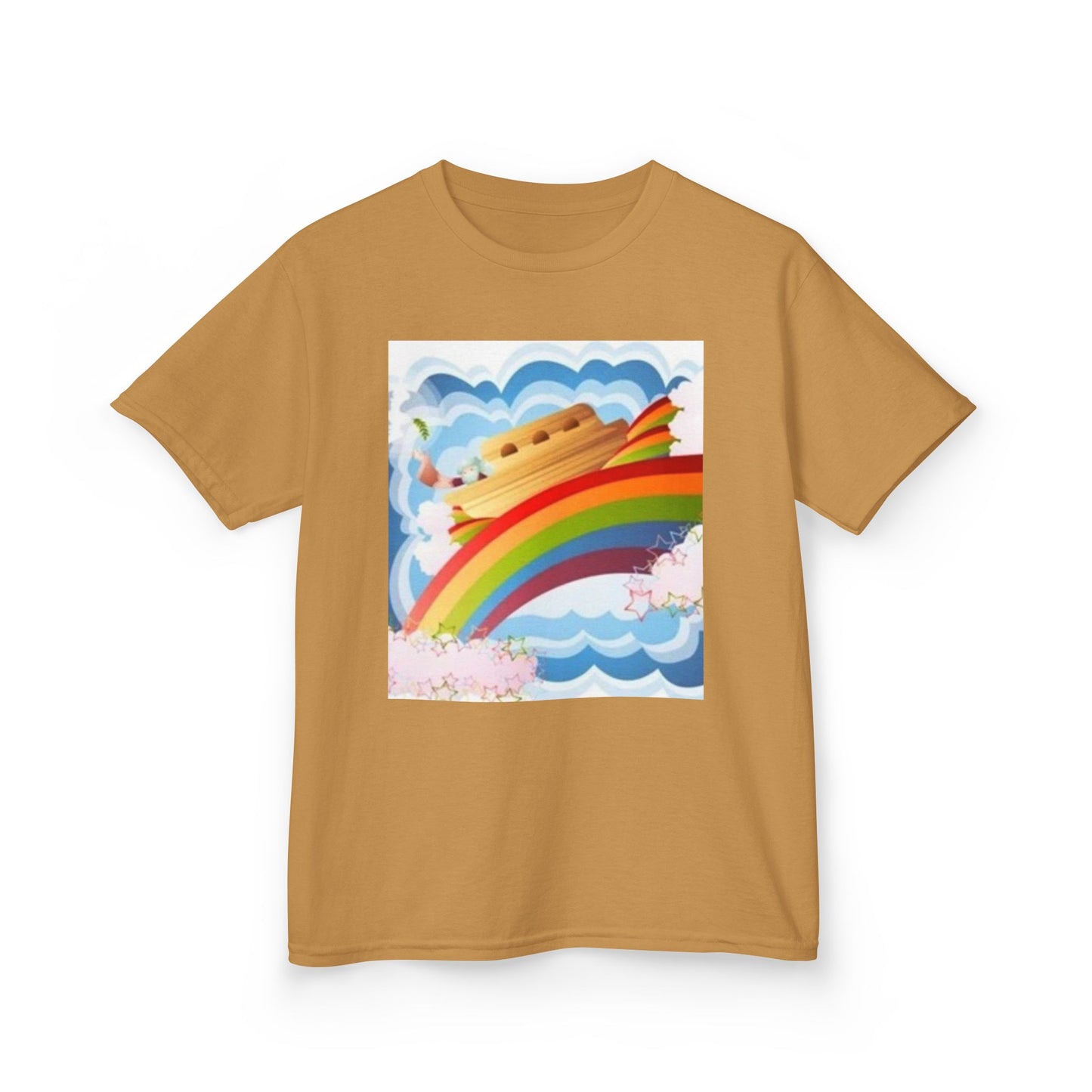 Rainbow Adventure Kids Heavy Cotton Tee - Fun & Colorful Design for Playful Days