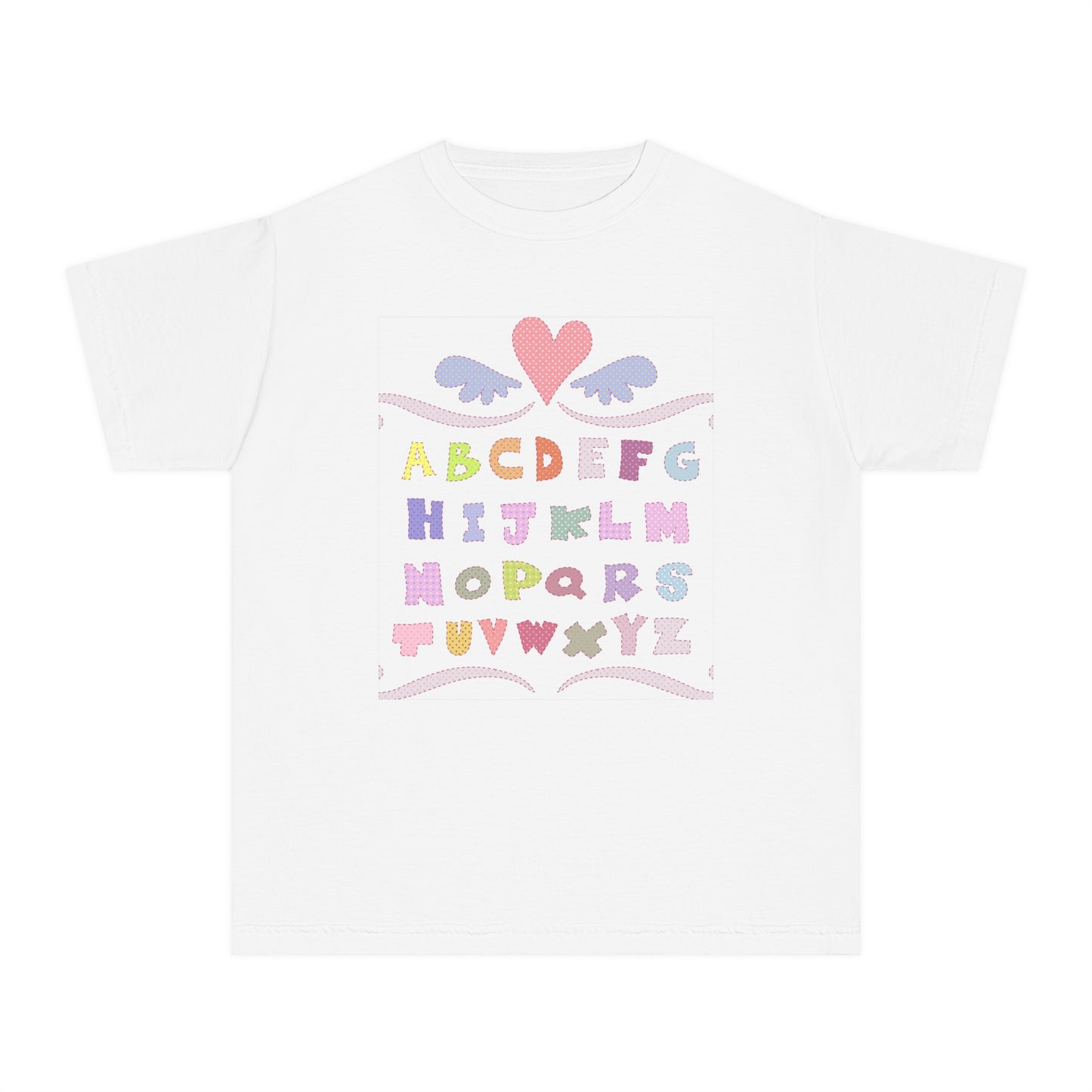 Youth Alphabet Love Tee - Fun & Playful Kids Shirt