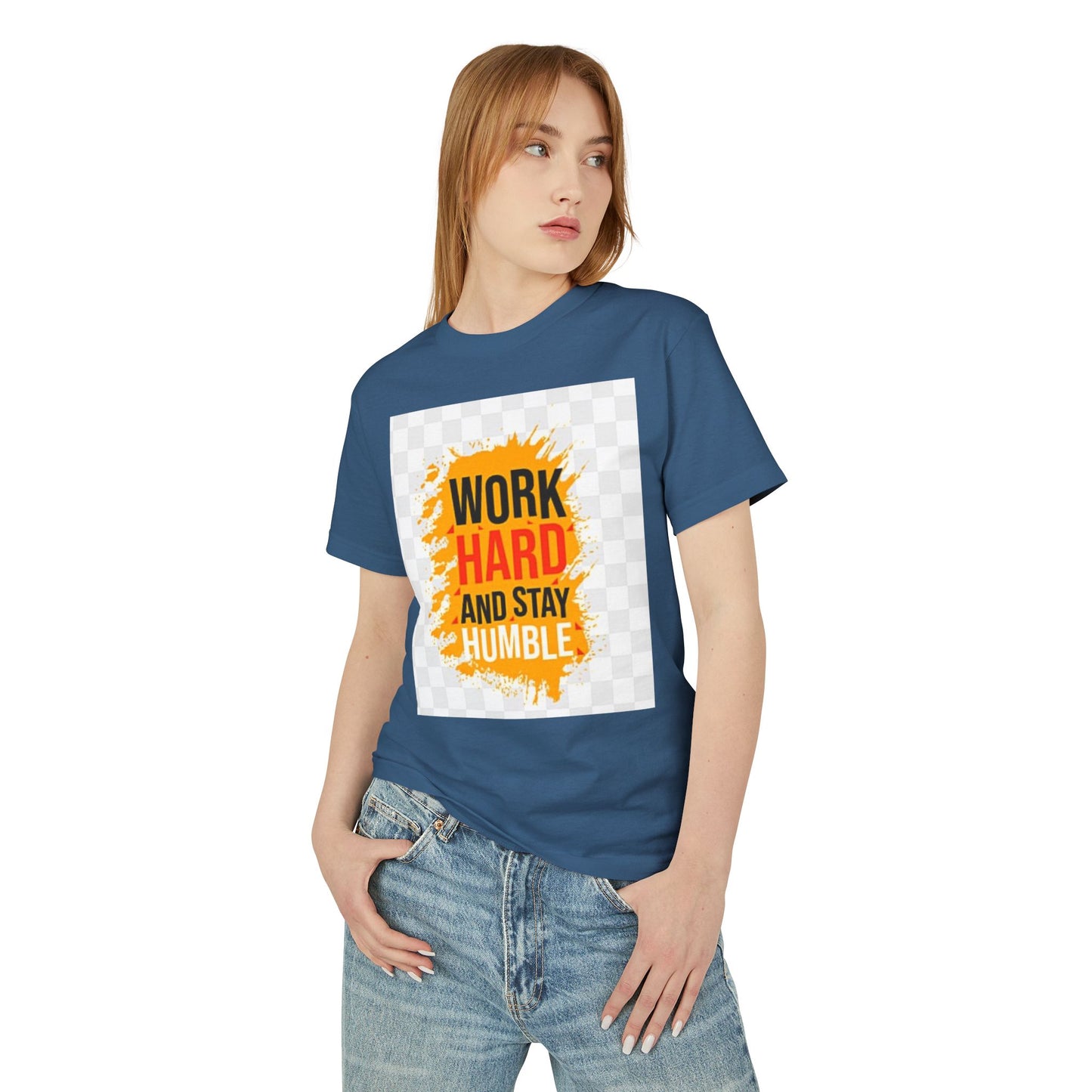 Motivational Unisex Tee - "Work Hard and Stay Humble"