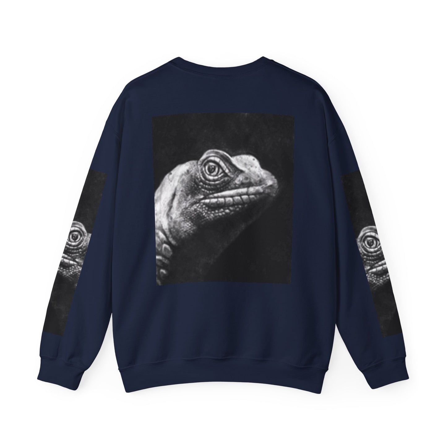 Unique Unisex Crewneck Sweatshirt with Bold Lizard Design